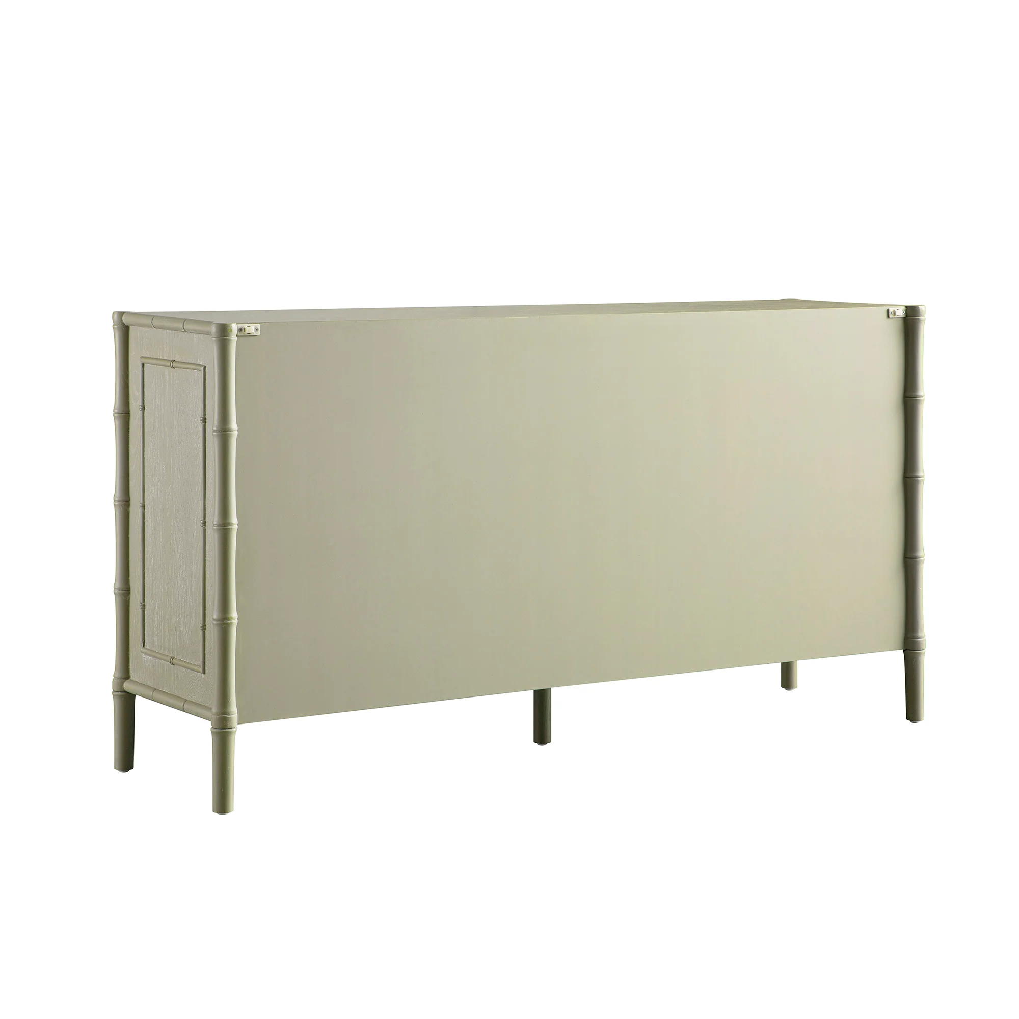 Elstowe Faux Bamboo Large Sideboard, Sage Green - Image 14