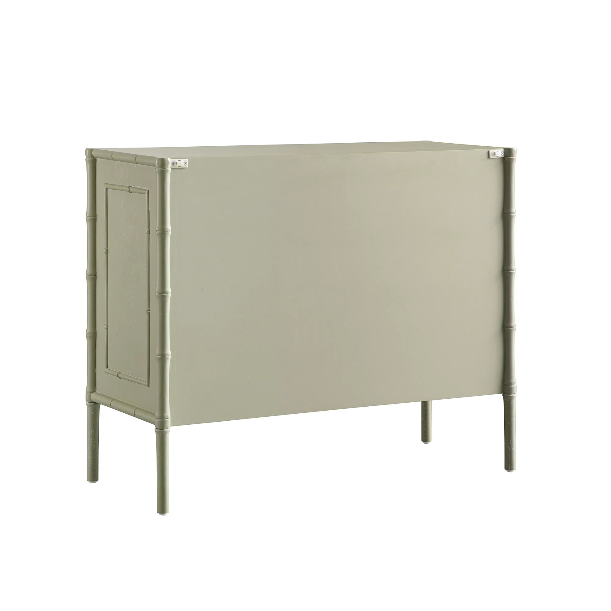 Elstowe Faux Bamboo Small Sideboard, Sage Green - Image 14