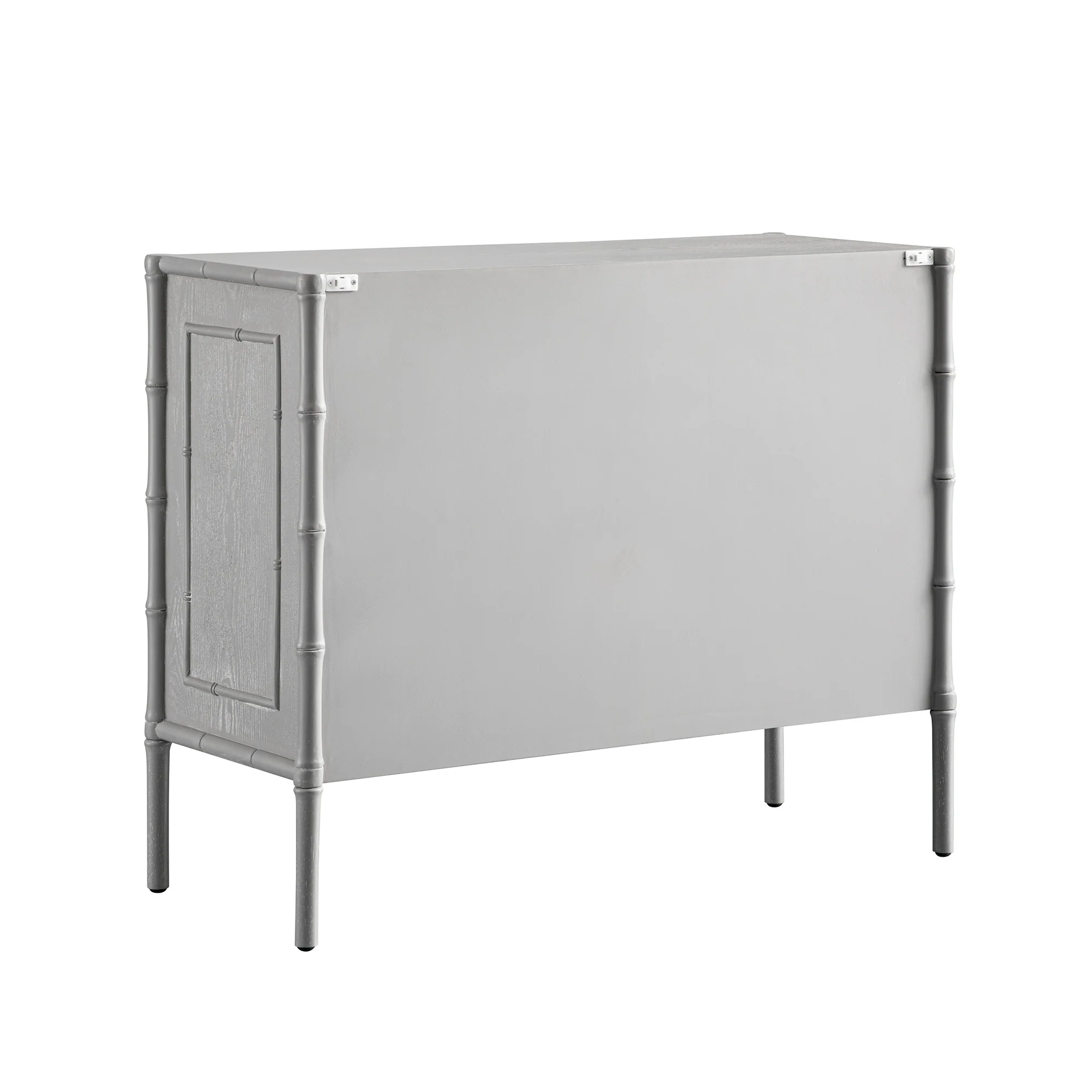 Elstowe Faux Bamboo Small Sideboard, Warm Grey - Image 12