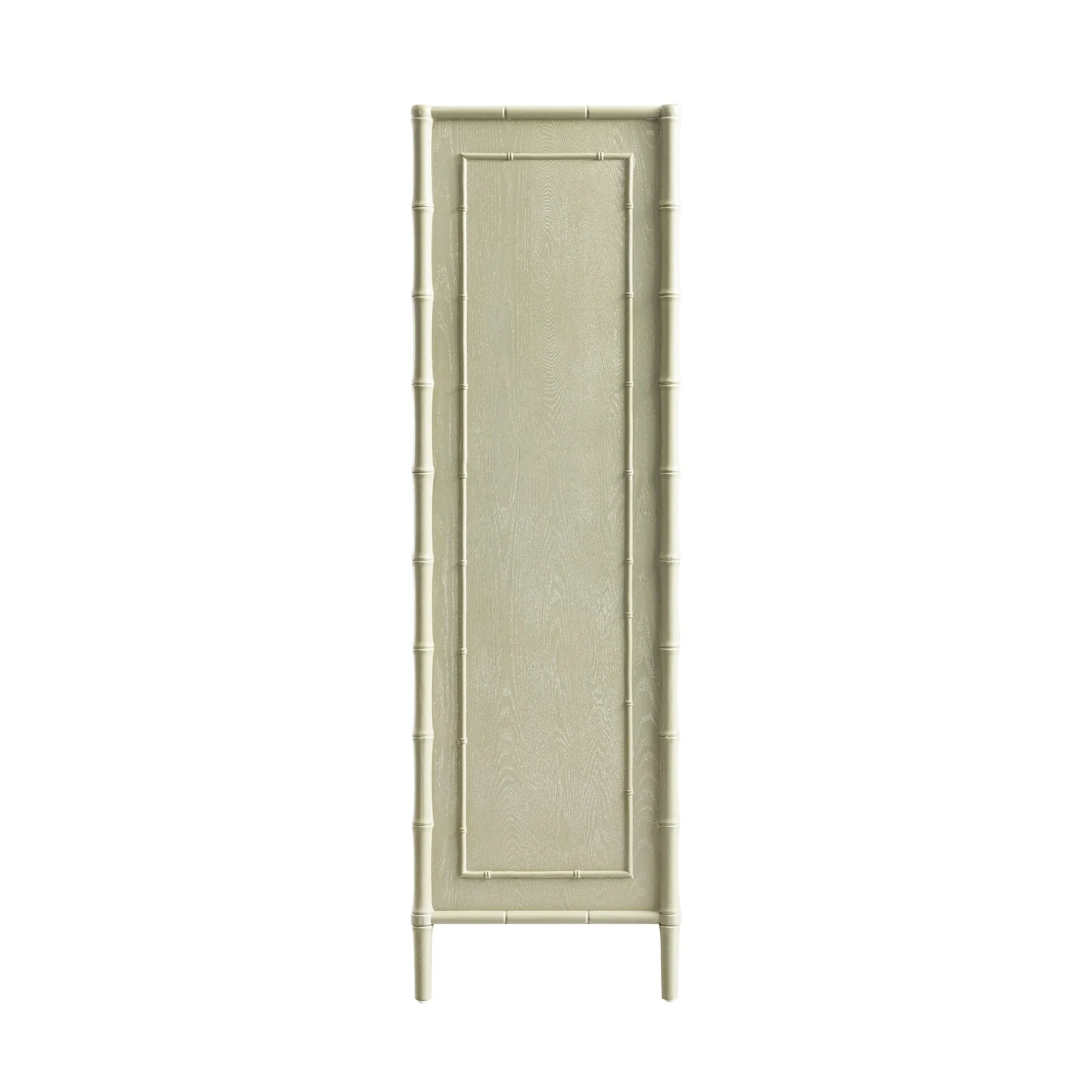 Elstowe Faux Bamboo Double Wardrobe, Sage Green - Image 14
