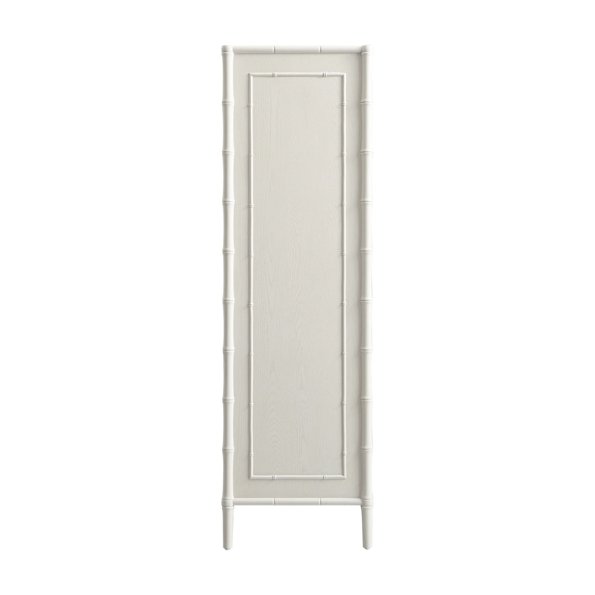 Elstowe Faux Bamboo Double Wardrobe, Shaded White - Image 13