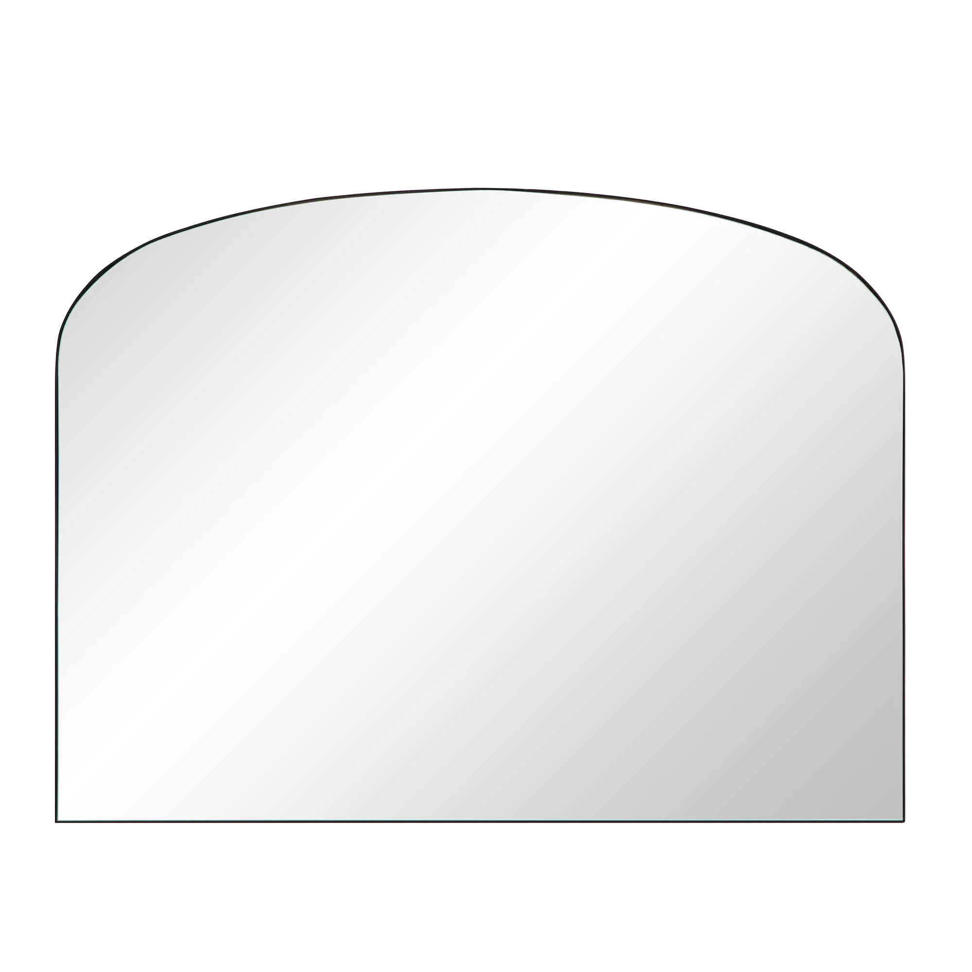 Emmy Black Arch Metal Frame Overmantle Mirror 90 x 120 cm - Image 3