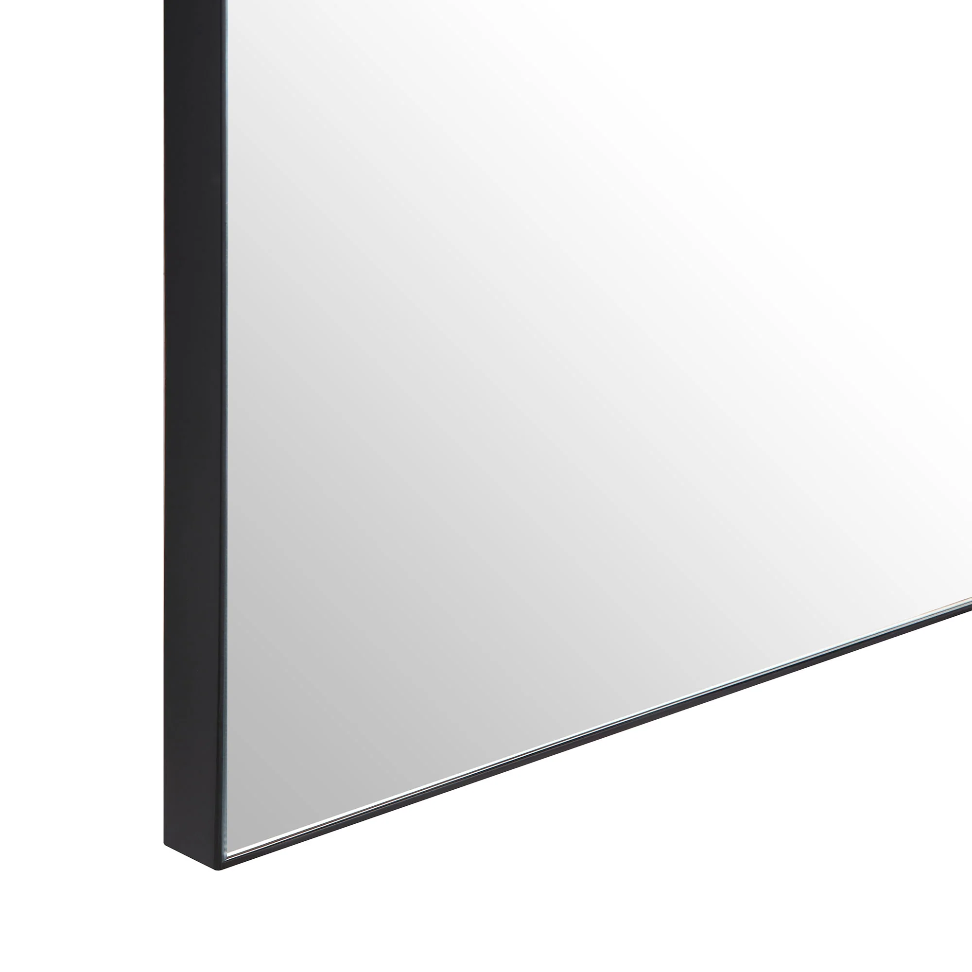 Emmy Black Arch Metal Frame Overmantle Mirror 90 x 120 cm - Image 7