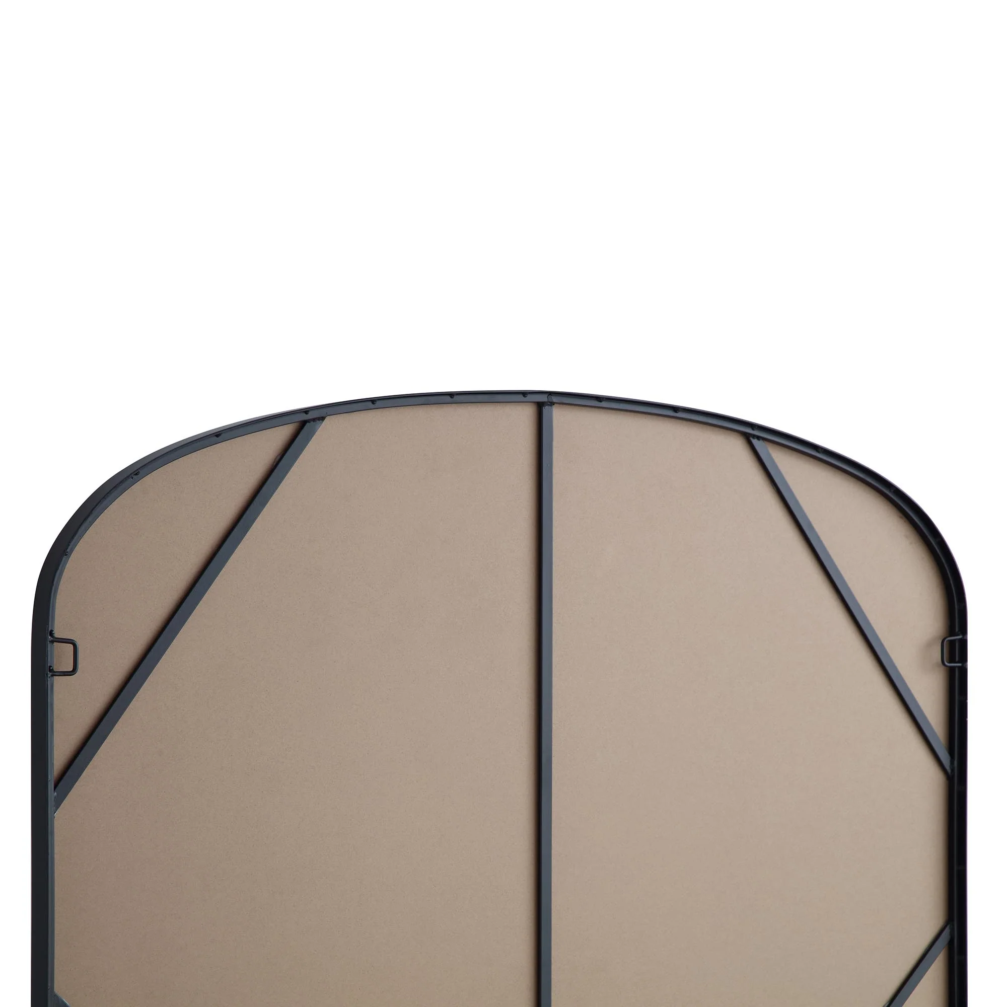Emmy Black Arch Metal Frame Overmantle Mirror 90 x 120 cm - Image 8