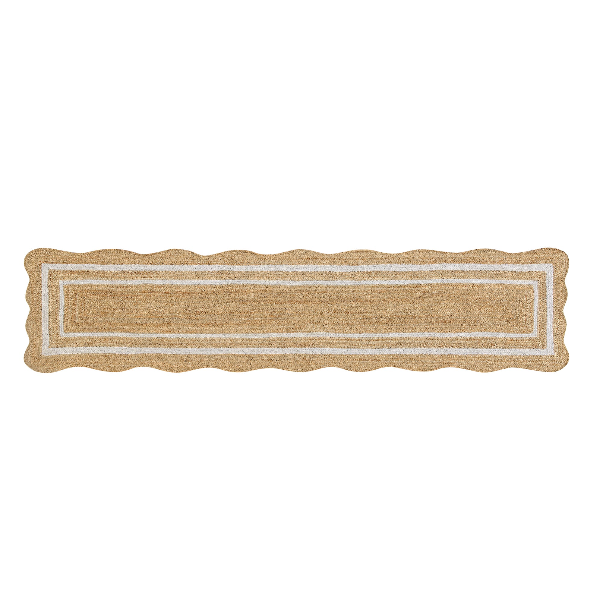 Evie Hand Braided Jute Scallop Runner - Image 3