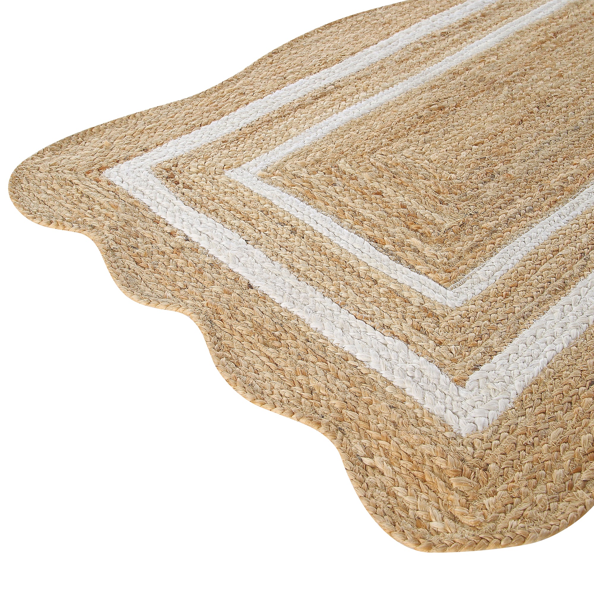 Evie Hand Braided Jute Scallop Runner - Image 7