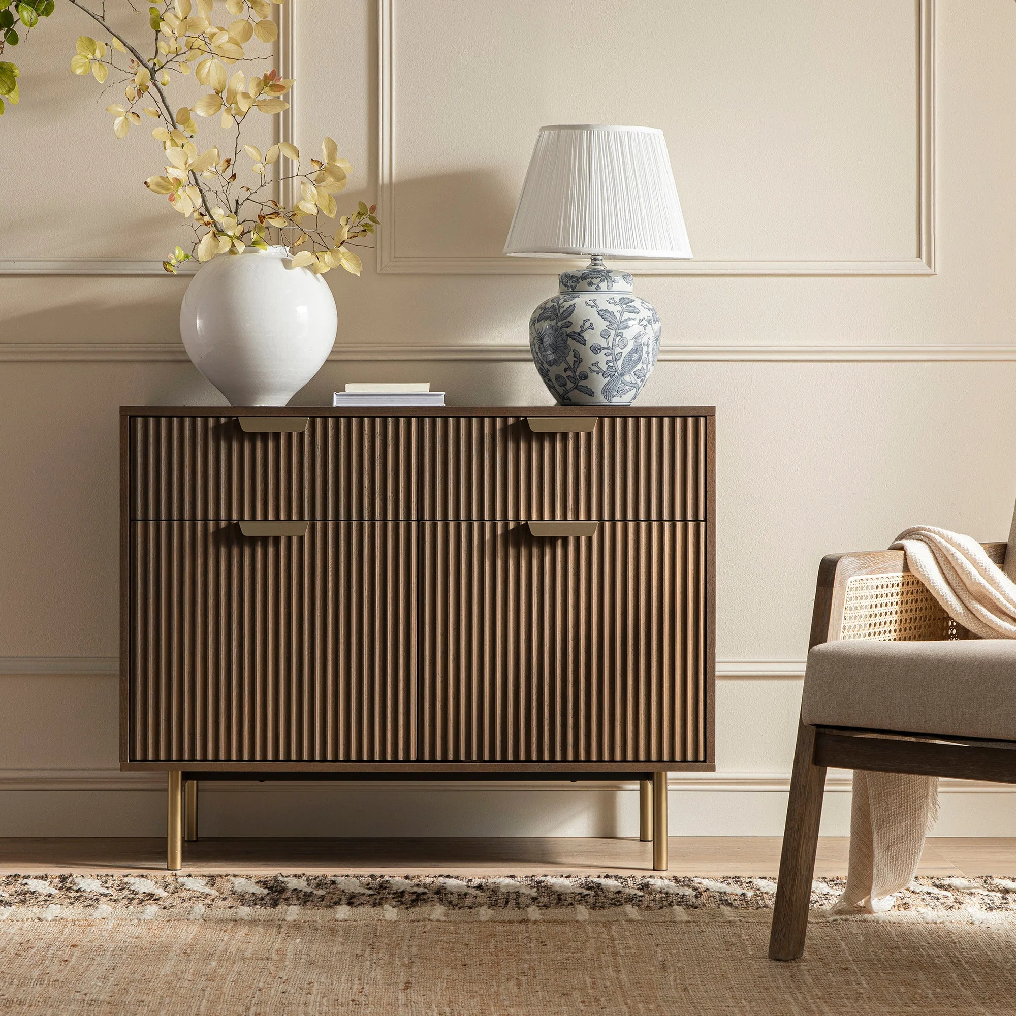 Ezri Border Natural Handwoven Wool & Jute Rug - Image 3
