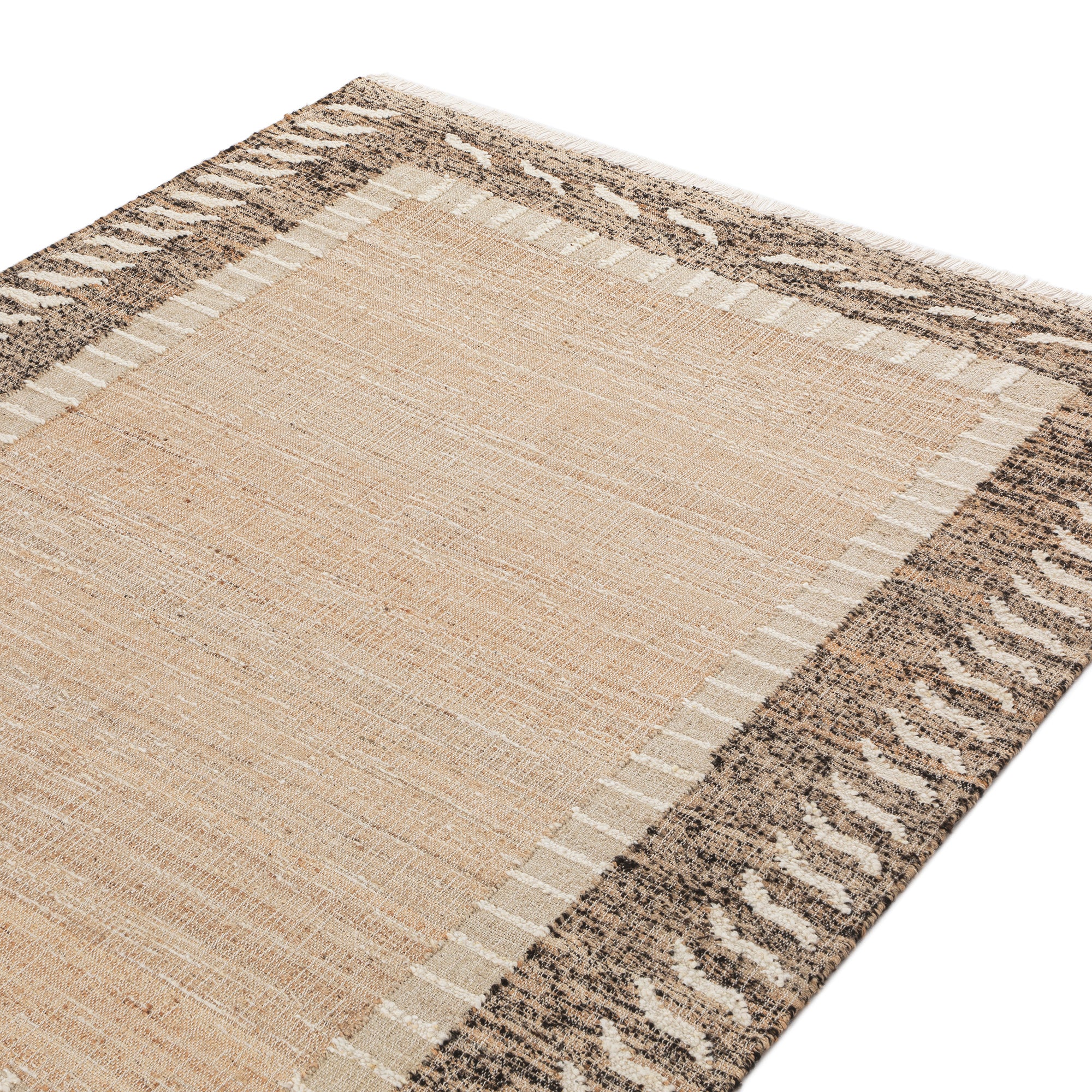 Ezri Border Natural Handwoven Wool & Jute Rug - Image 4