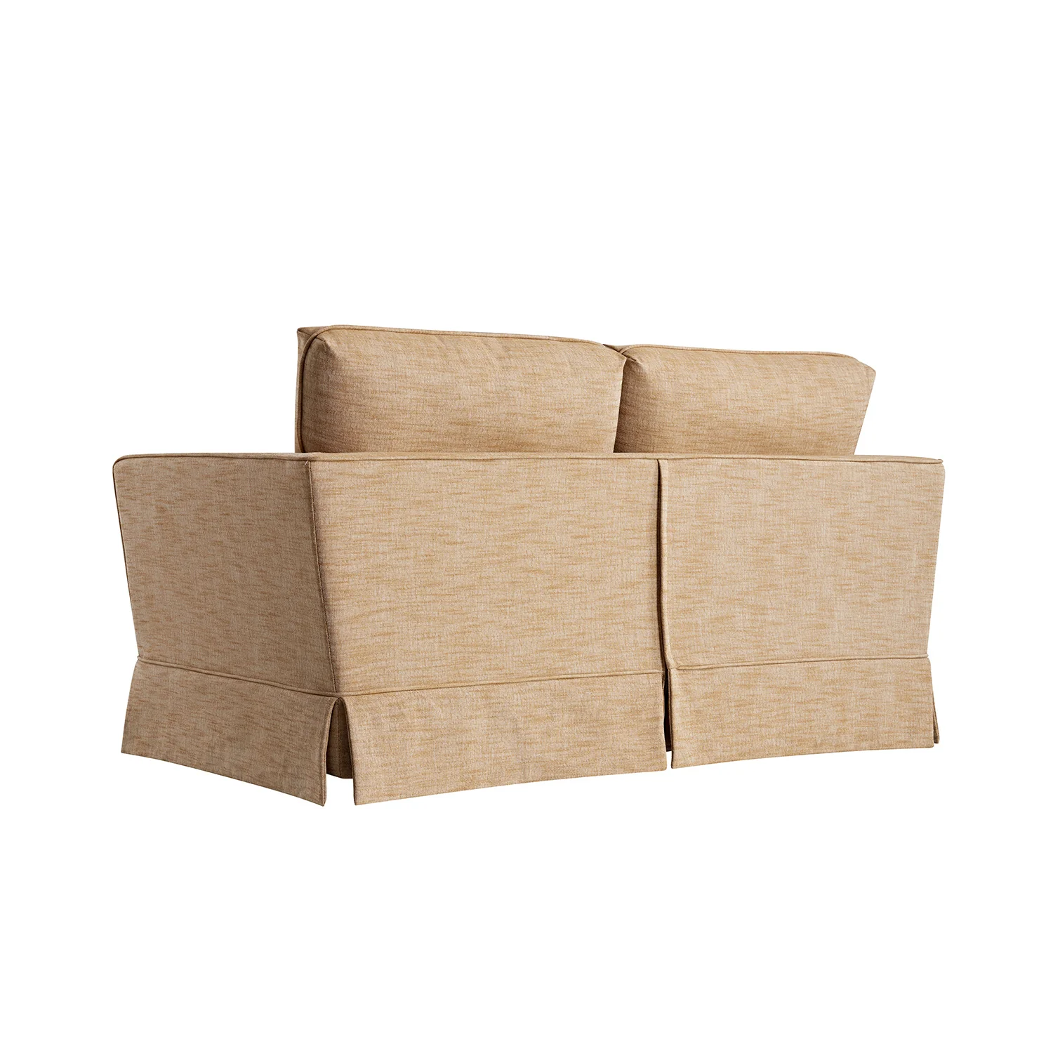 Fitz Skirted 2-Seater Sofa, Apricot Linen Blend - Image 13