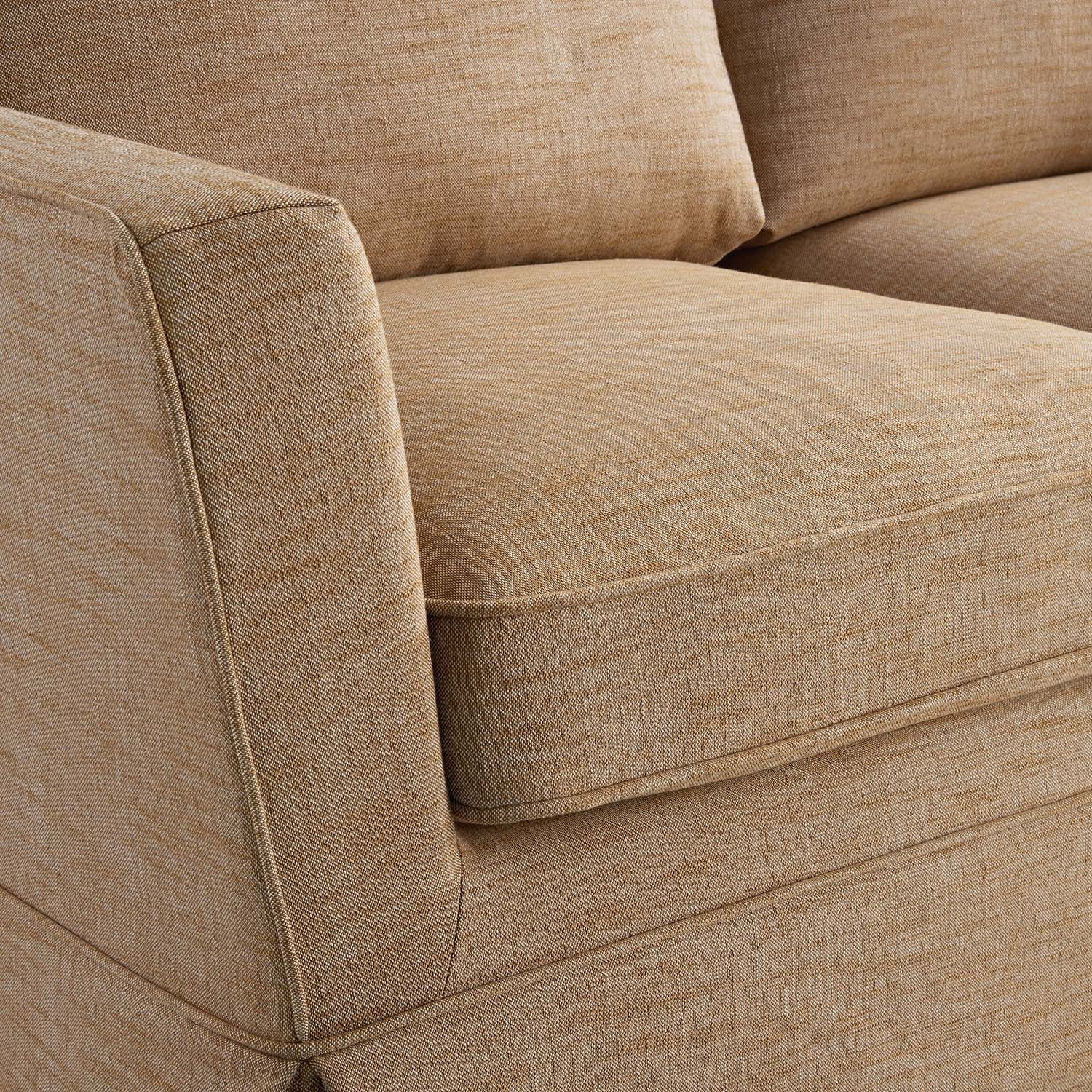 Fitz Skirted 2-Seater Sofa, Apricot Linen Blend - Image 16