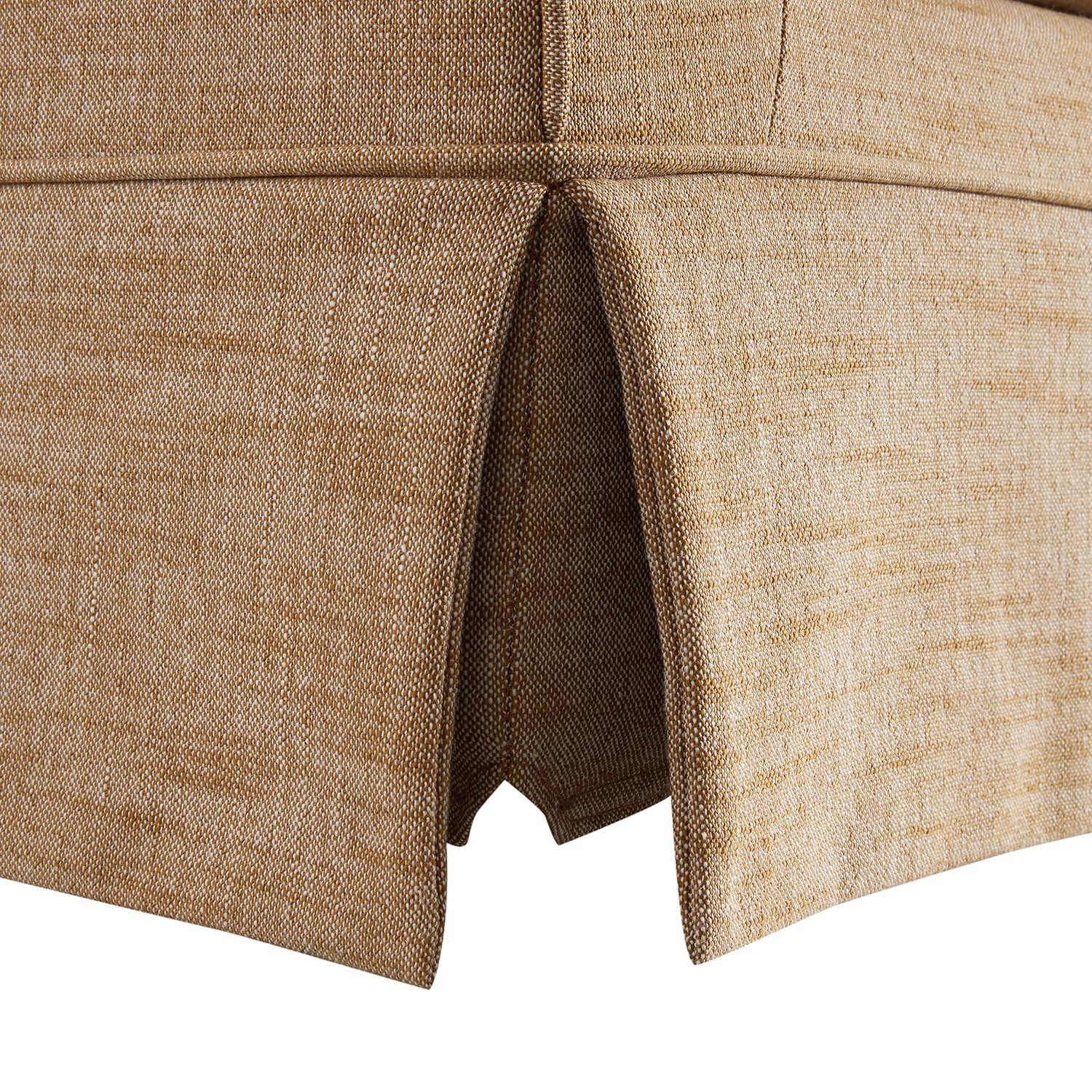 Fitz Skirted 2-Seater Sofa, Apricot Linen Blend - Image 17
