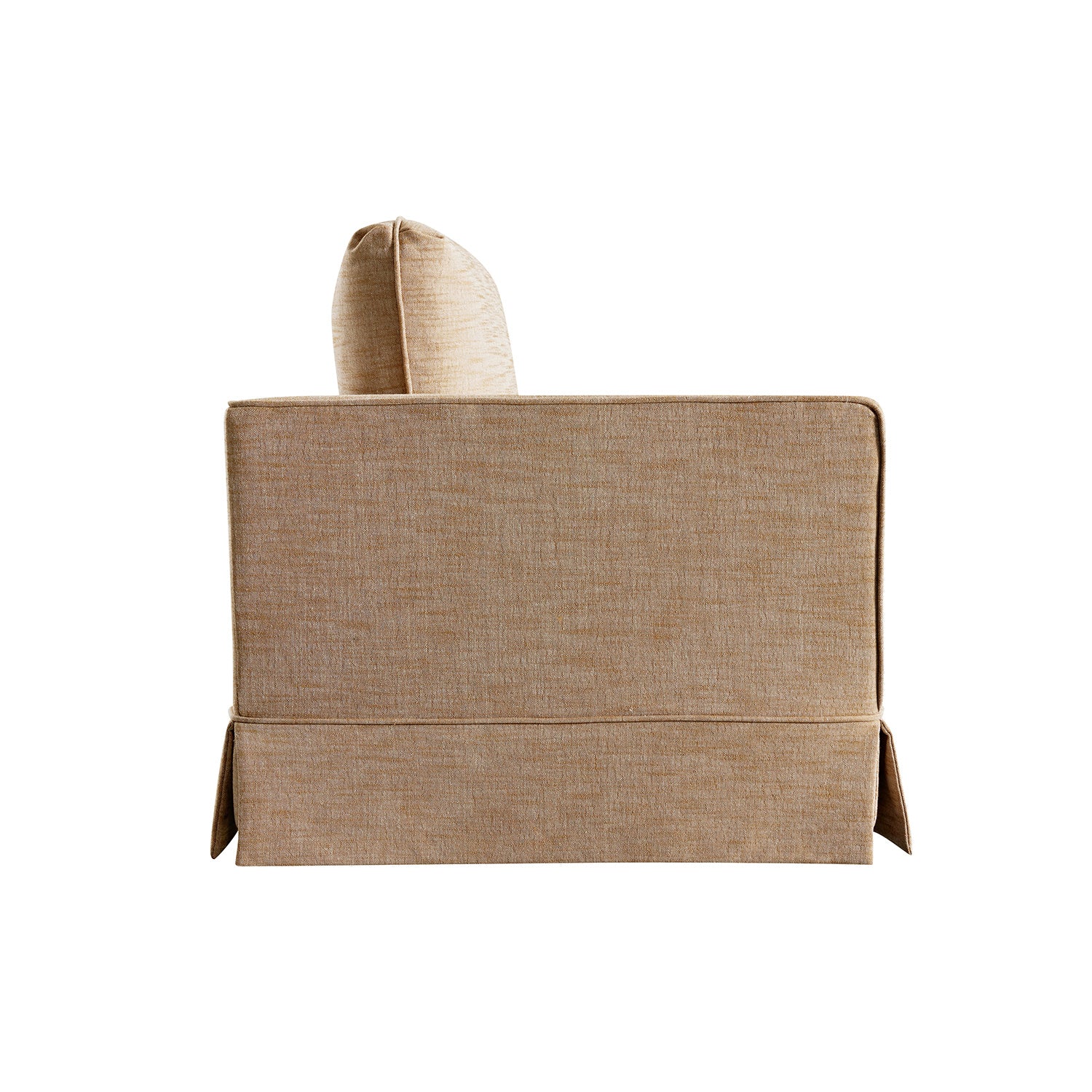 Fitz Skirted Loveseat, Apricot Linen Blend - Image 10