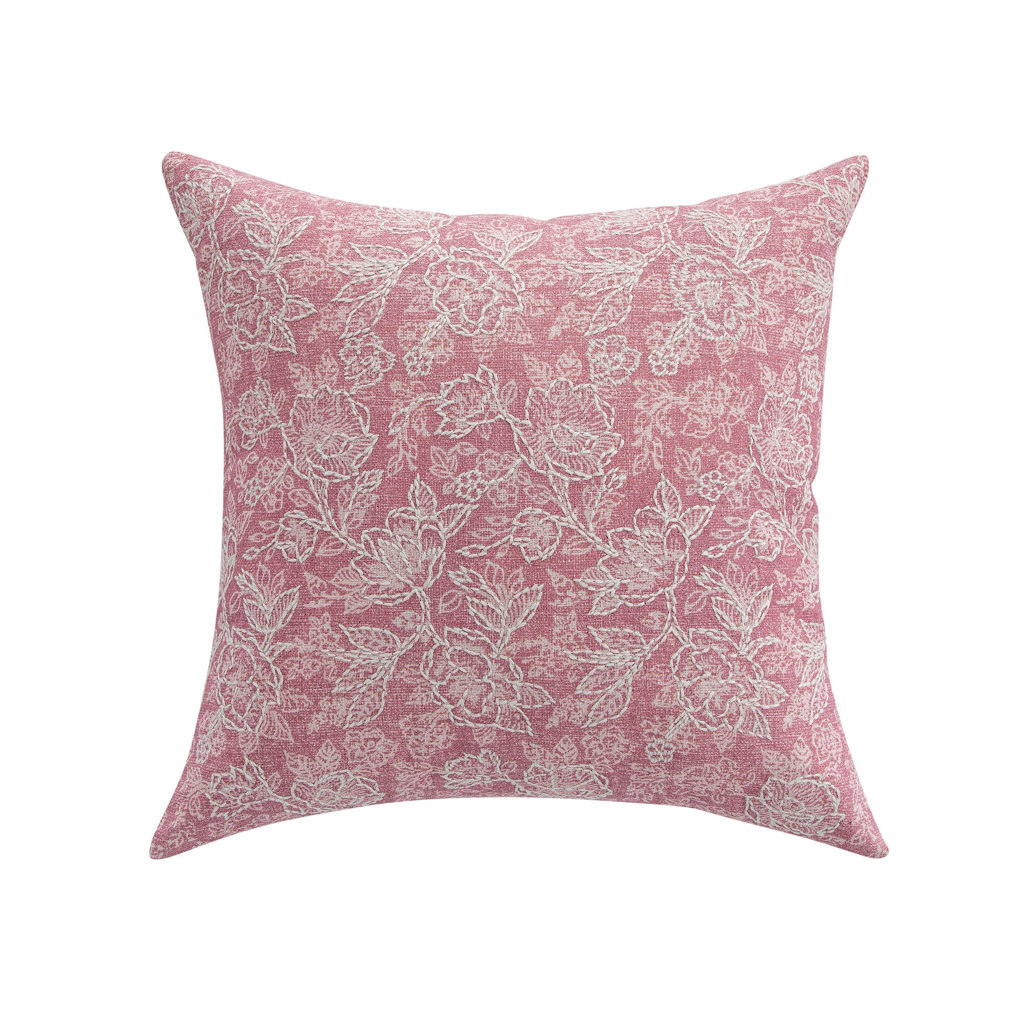 Florence Blossom Printed & Embroidered Cushion - Image 5