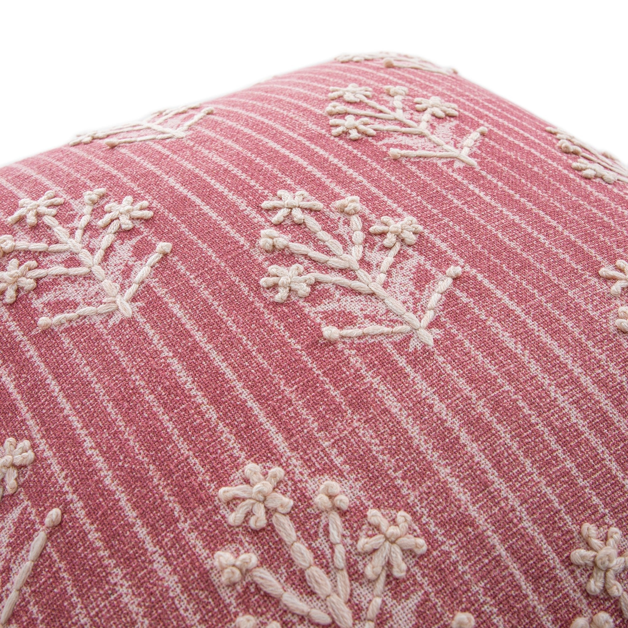 Florence Posies Printed & Embroidered Cushion - Image 3