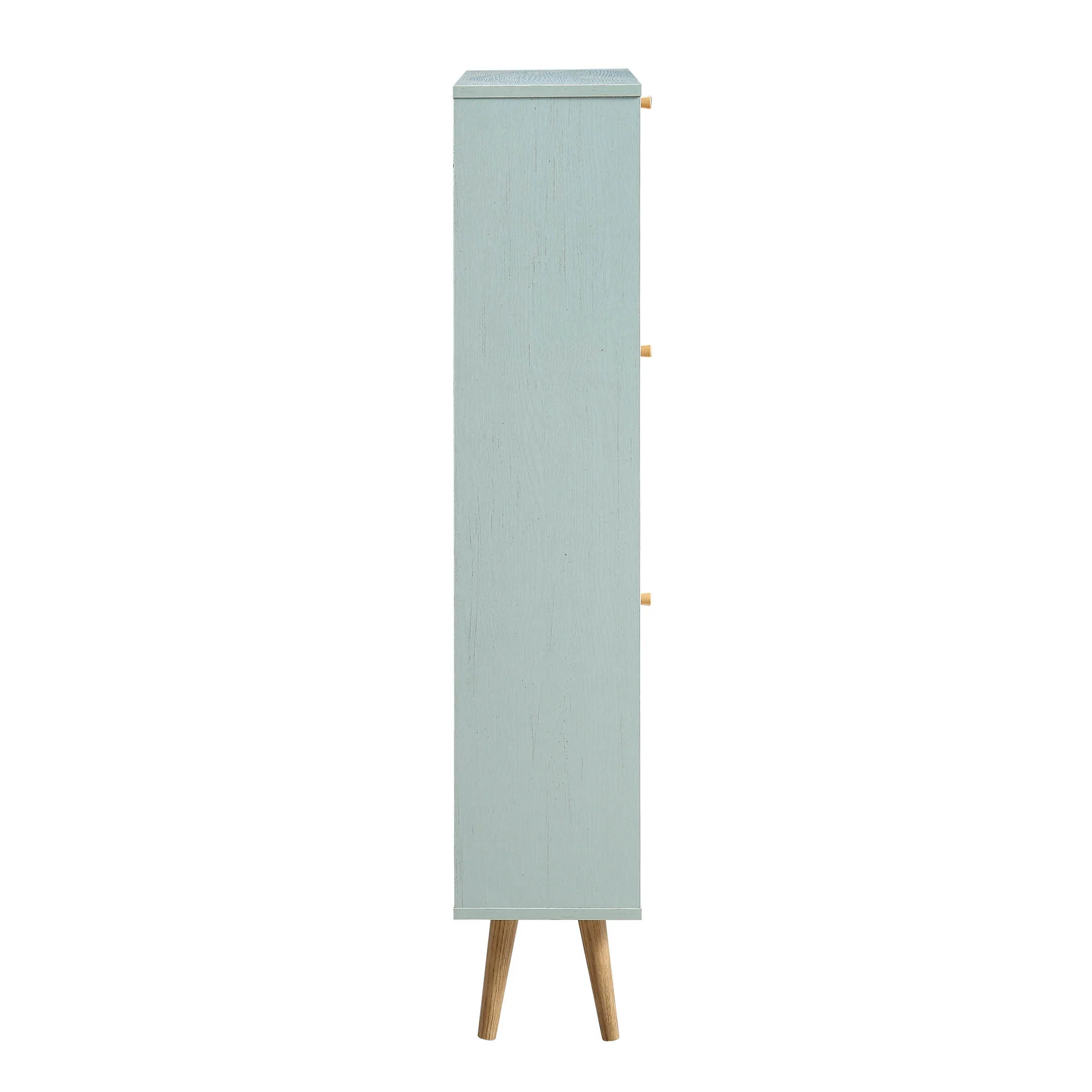 Frances Rattan 3 Tier Shoe Storage Cabinet, Mint - Image 7