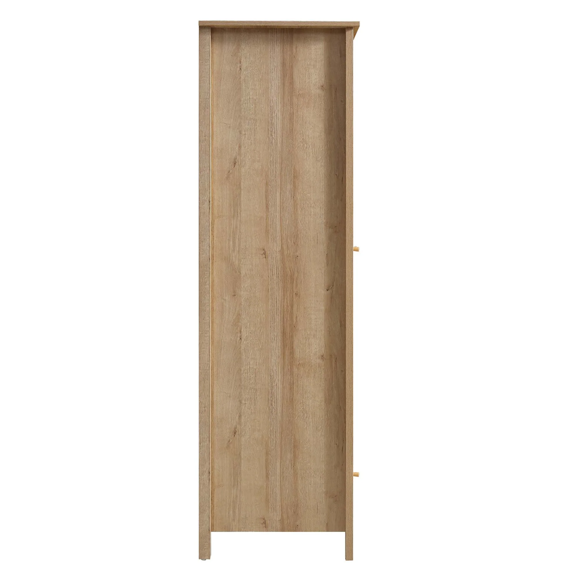 Frances Rattan Double Wardrobe with 1 Drawer, Natural - Image 7