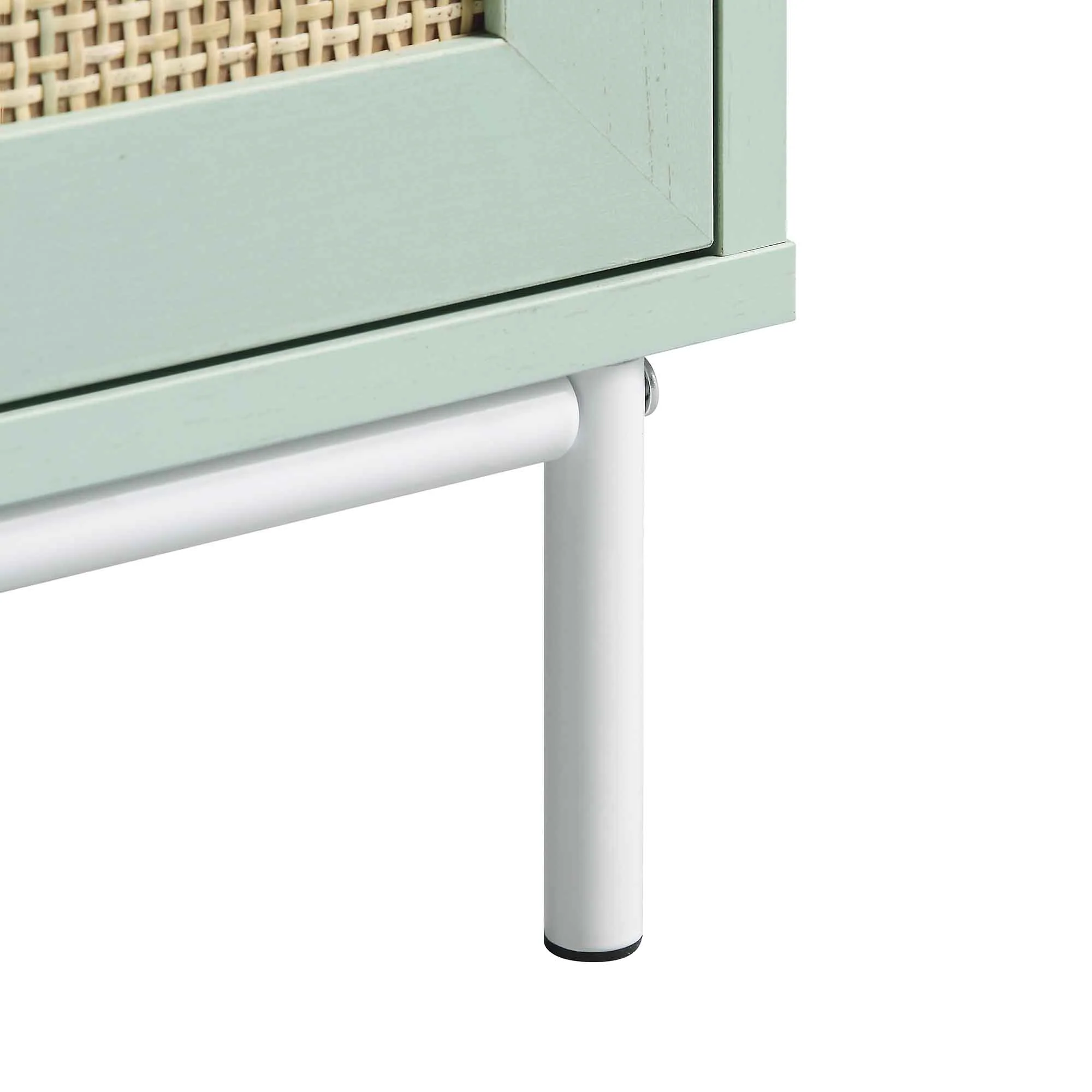 Frances Woven Hallway Unit with Cushion, Mint - Image 14