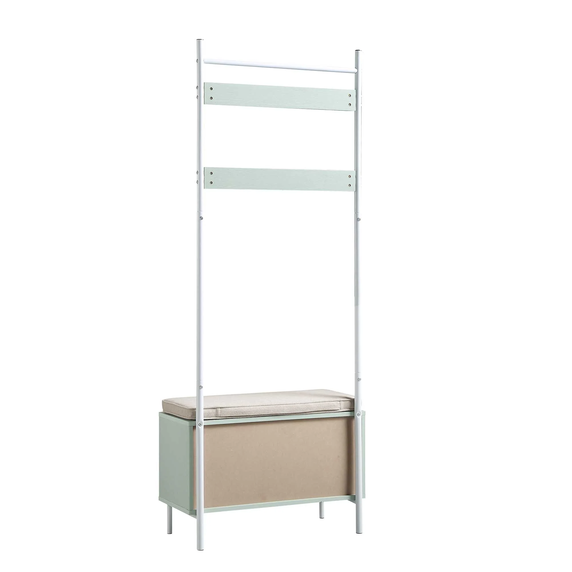 Frances Woven Hallway Unit with Cushion, Mint - Image 9