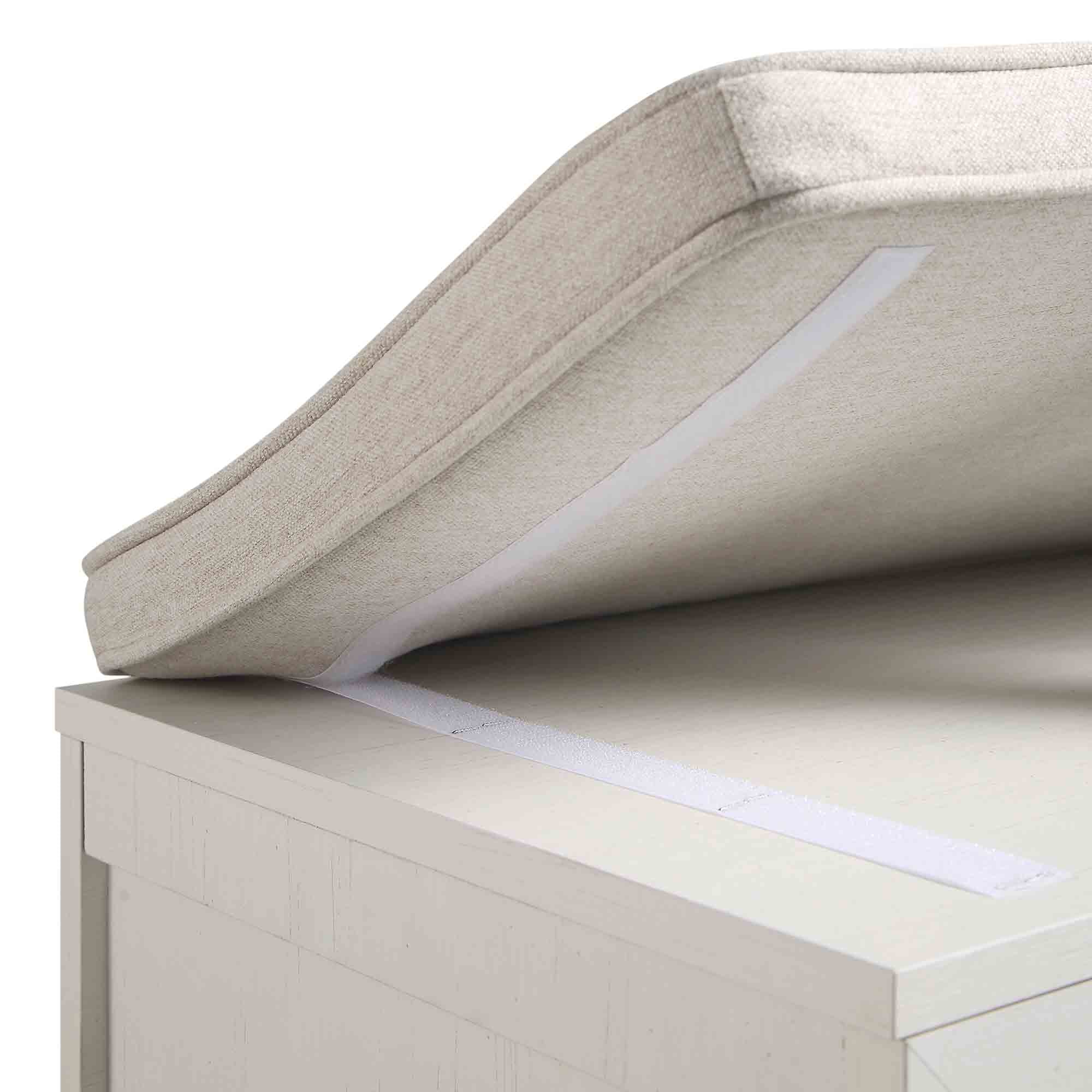 Frances Woven Hallway Unit with Cushion, White - Image 13