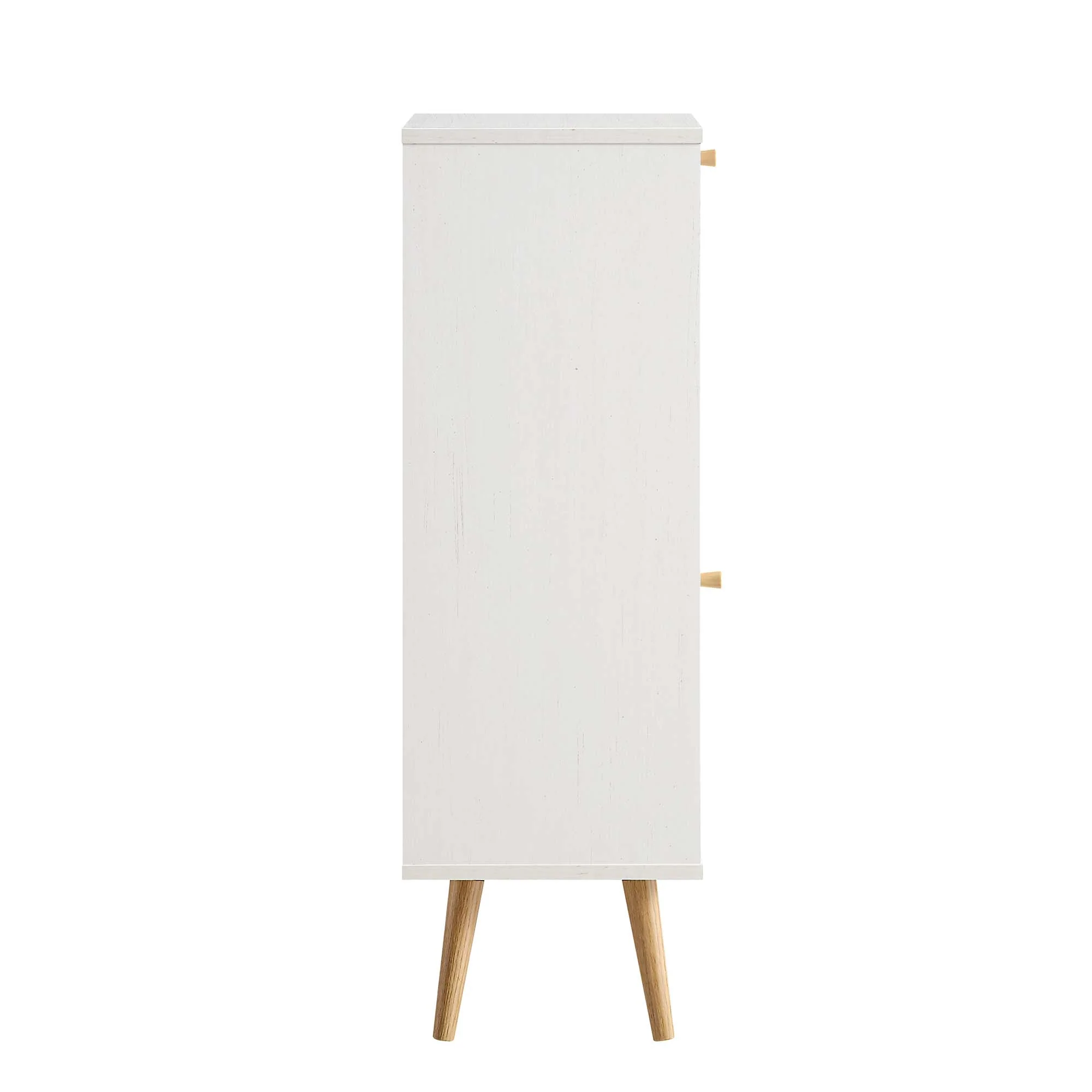 Frances Woven Rattan 1-Door Bathroom Cabinet, White - Image 6