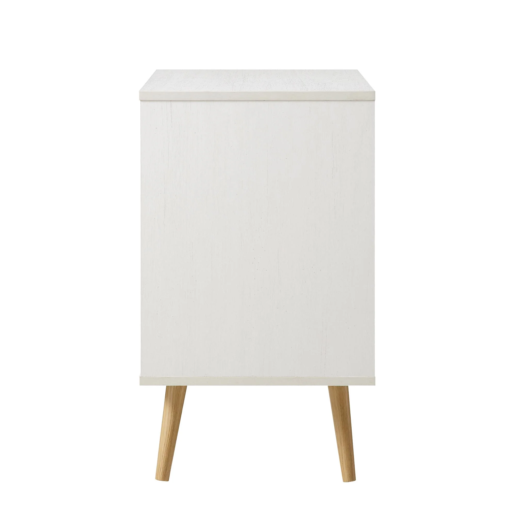 Frances Woven Rattan 1-Door Cabinet in White - Image 8