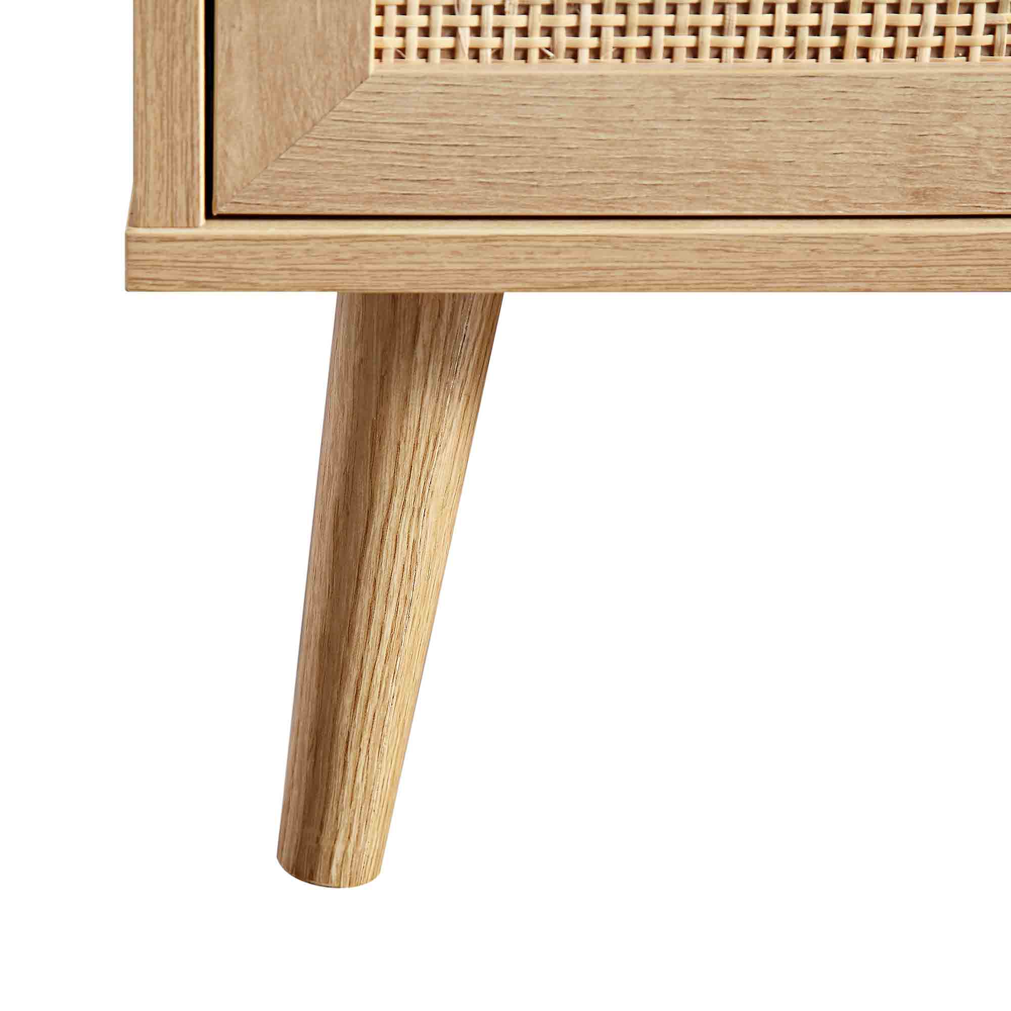 Frances Woven Rattan 160cm 3-Drawer TV Unit, Natural - Image 14