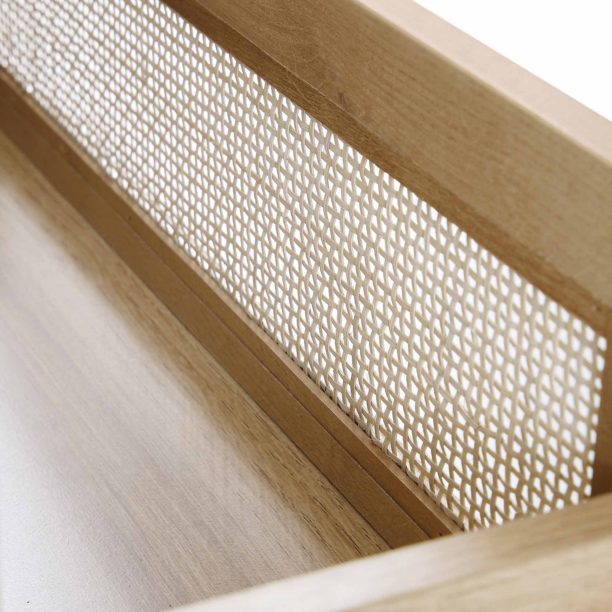 Frances Woven Rattan Chest of 6 Drawers, Natural - Image 13