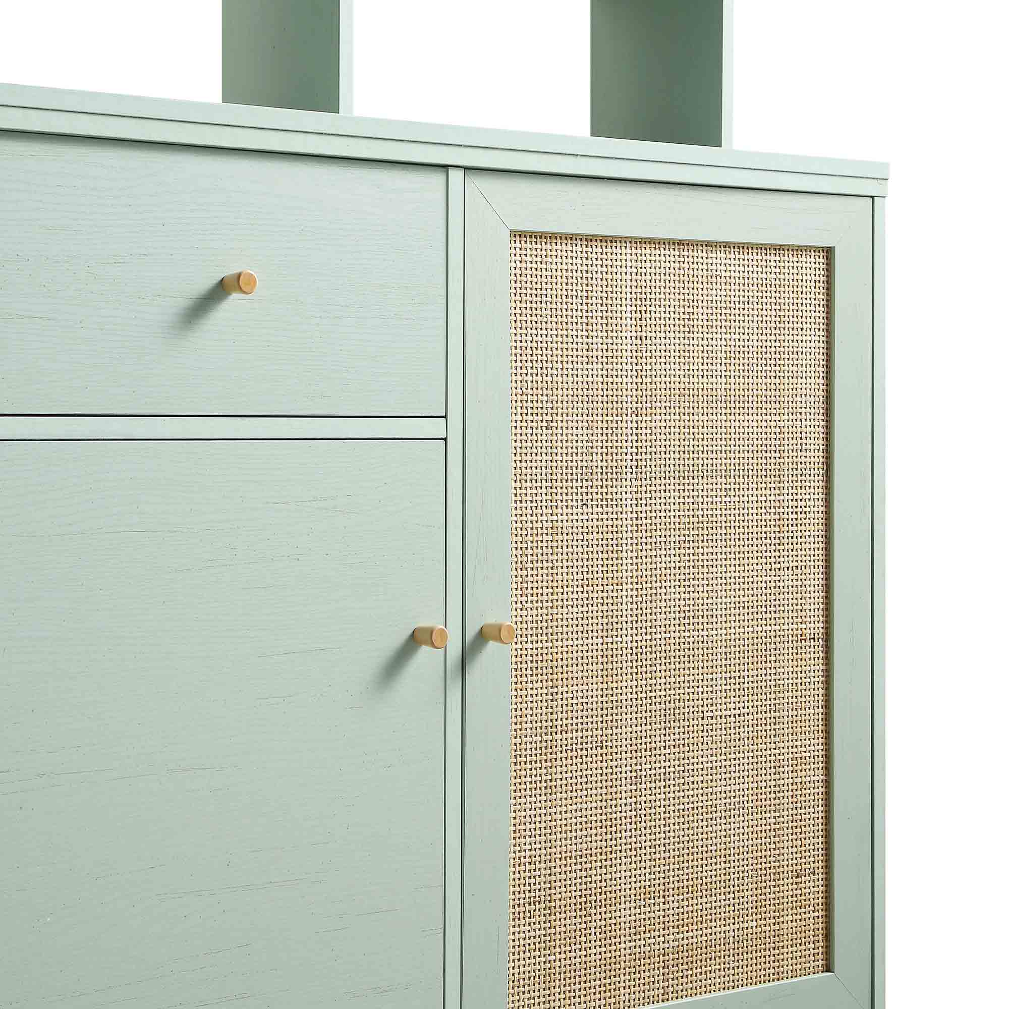 Frances Woven Rattan Dresser, Mint - Image 13