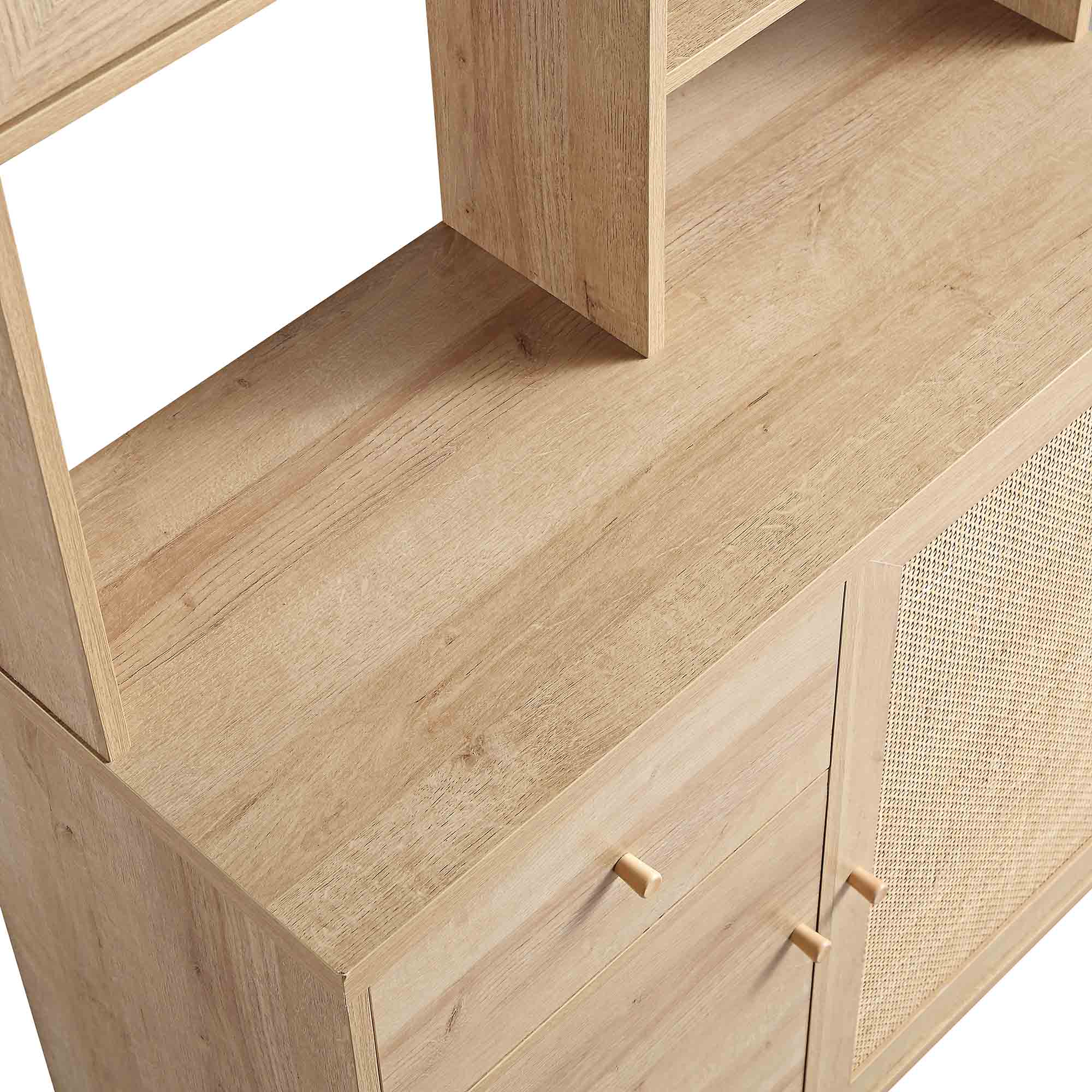 Frances Woven Rattan Dresser, Natural - Image 13