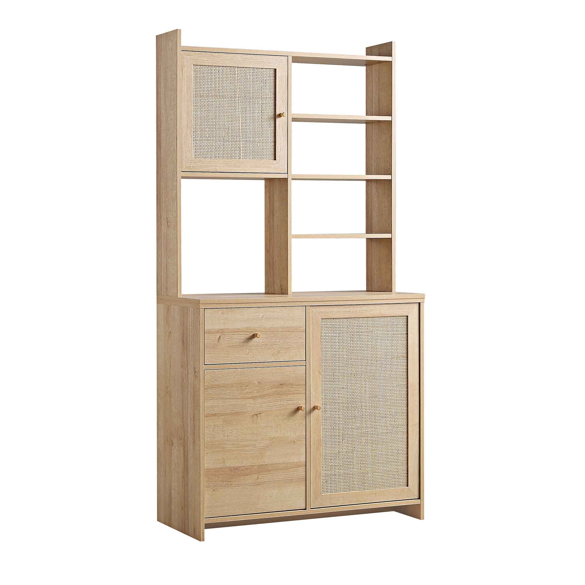 Frances Woven Rattan Dresser, Natural - Image 5