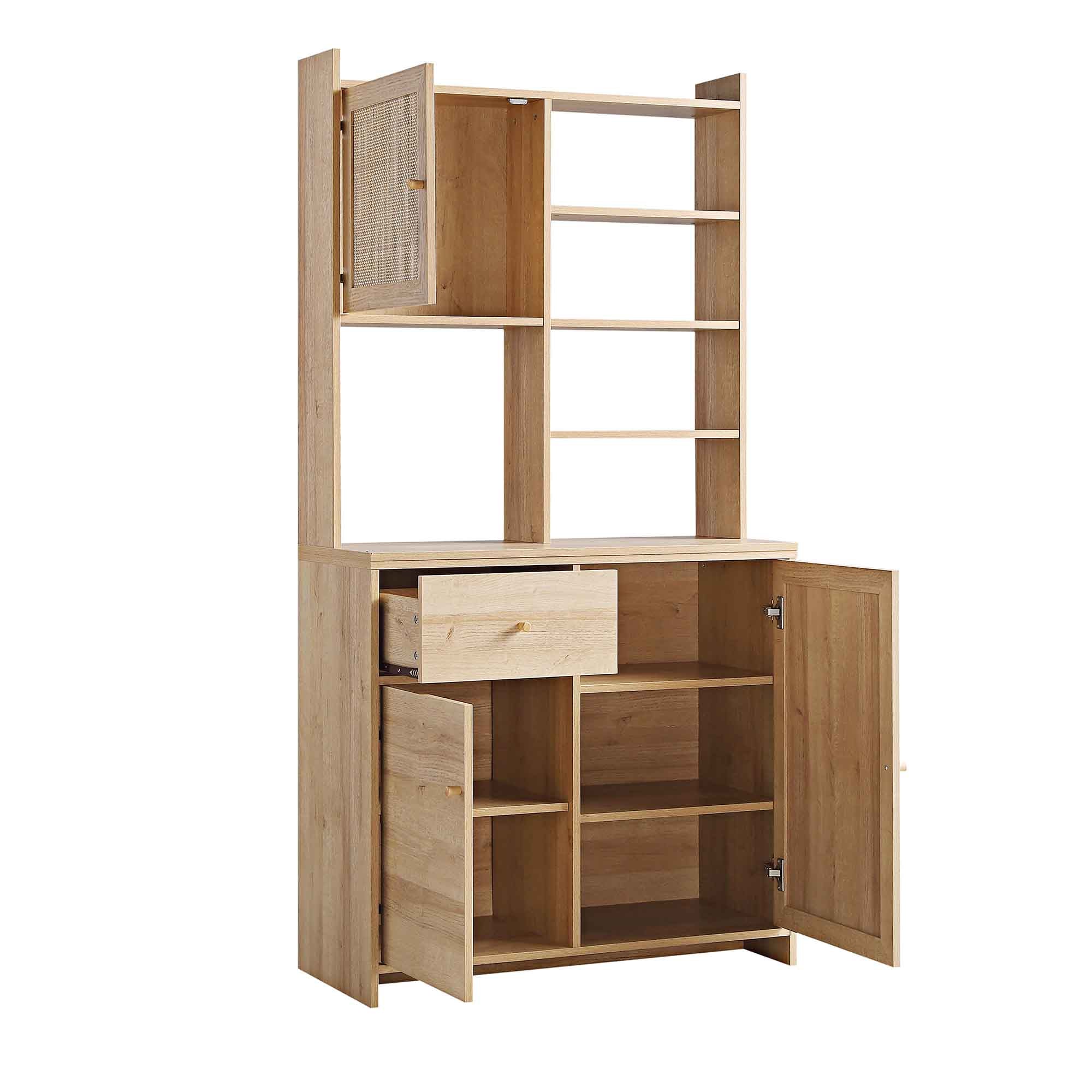 Frances Woven Rattan Dresser, Natural - Image 7