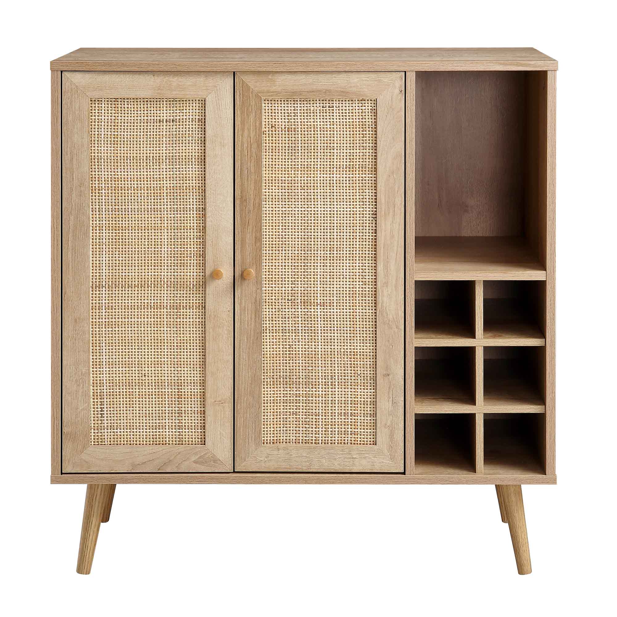 Frances Woven Rattan Drinks Cabinet, Natural - Image 3