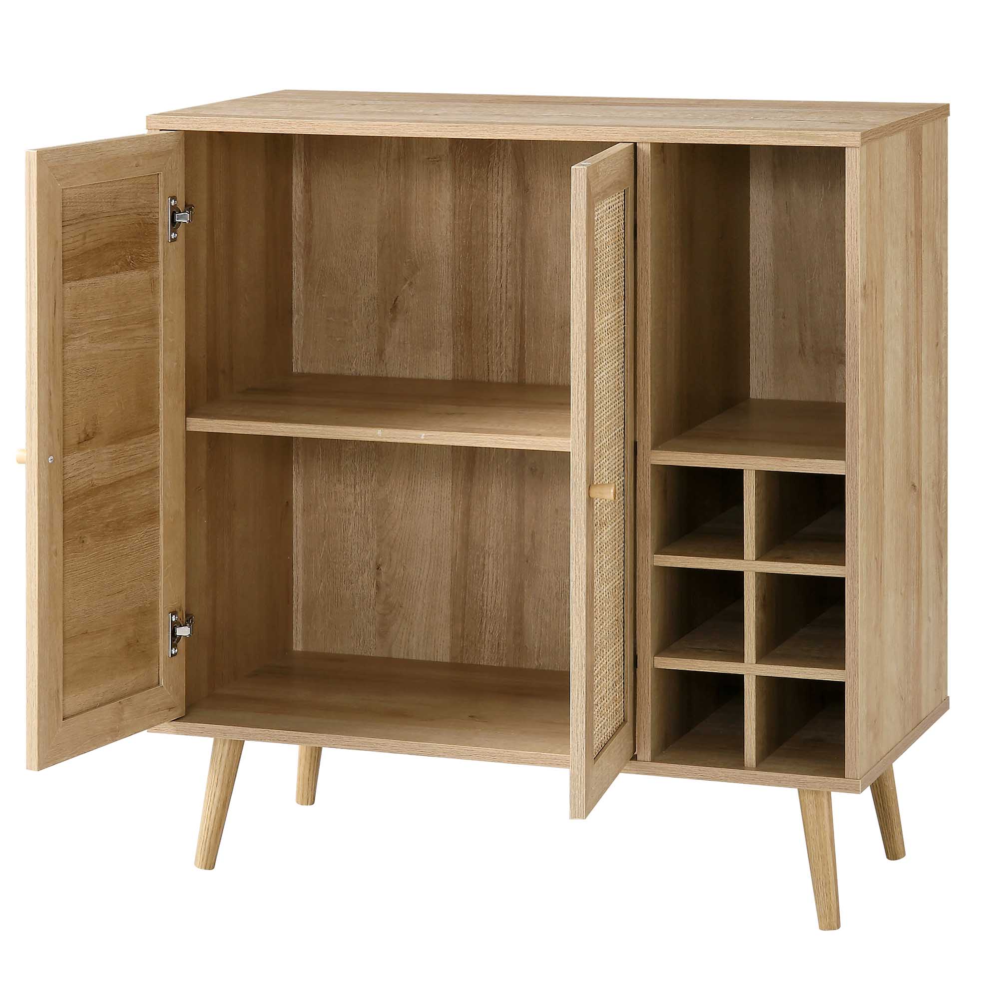 Frances Woven Rattan Drinks Cabinet, Natural - Image 6
