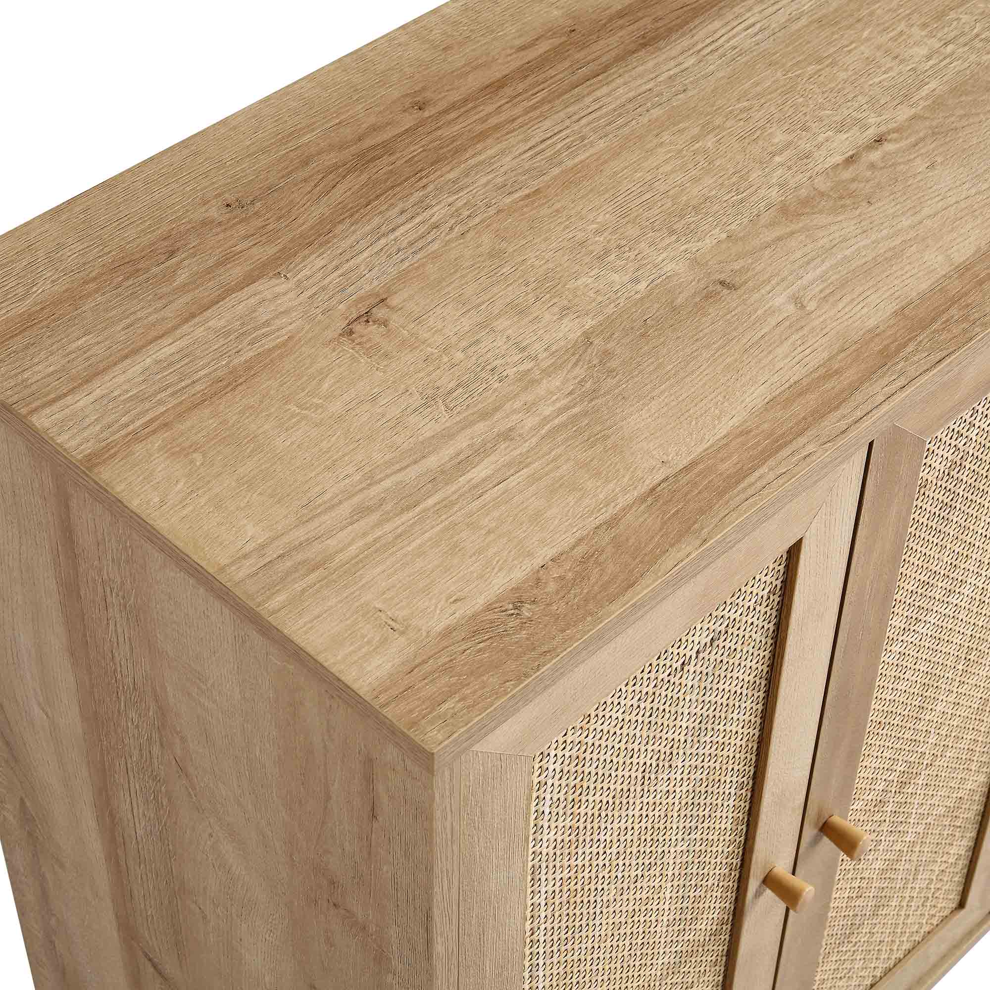 Frances Woven Rattan Drinks Cabinet, Natural - Image 8