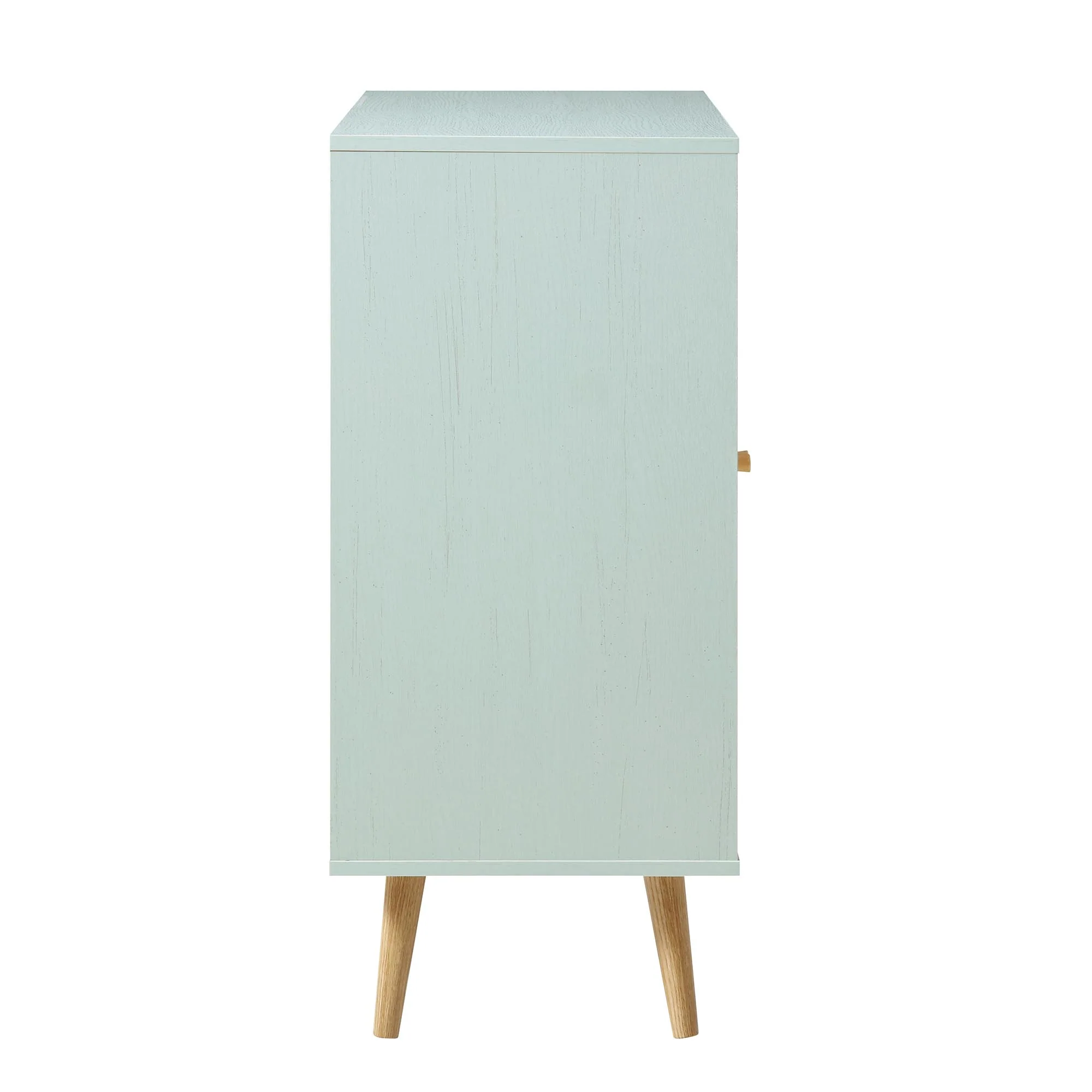 Frances Woven Rattan Drinks Cabinet, Mint - Image 7