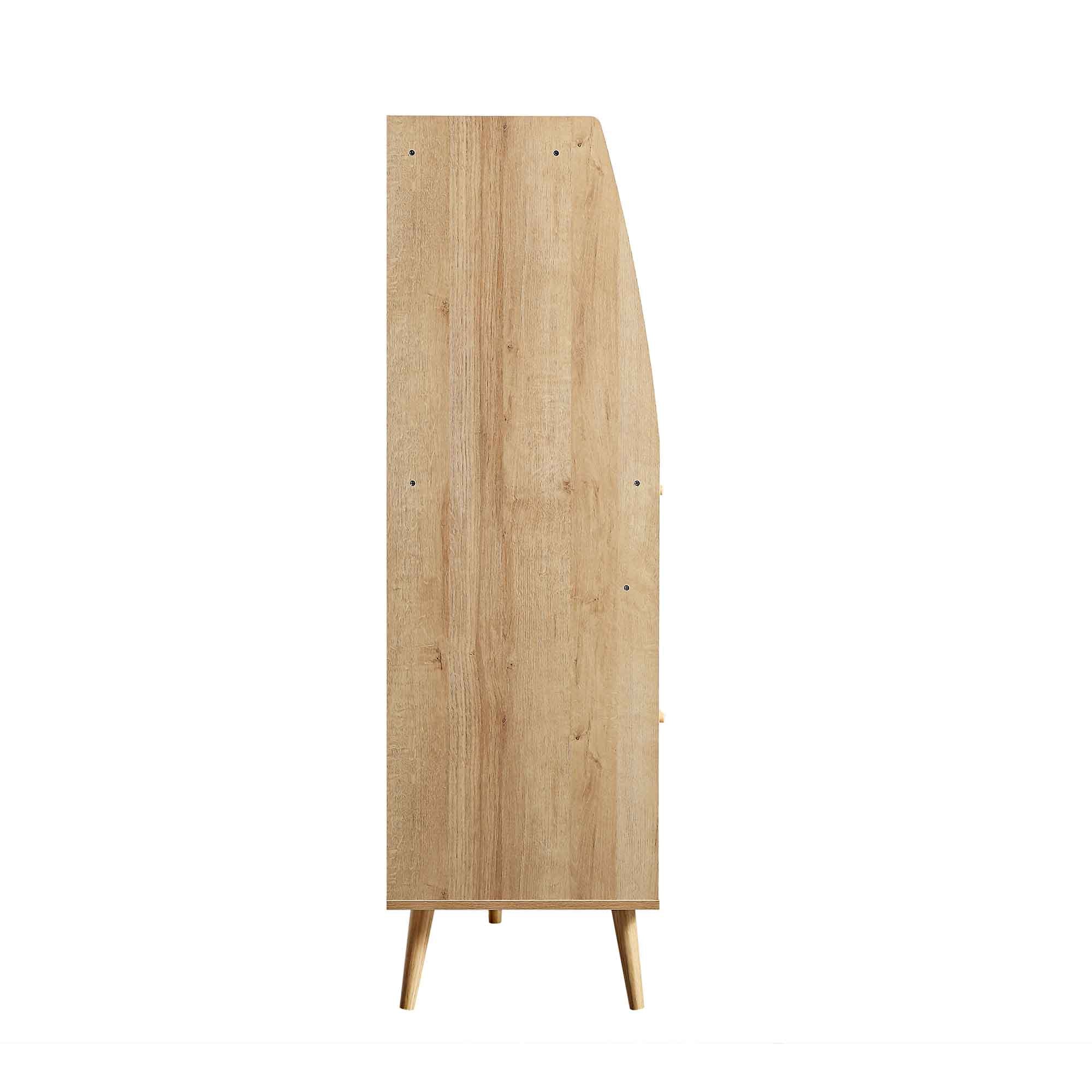 Frances Woven Rattan Kitchen Cabinet, Natural - Image 8