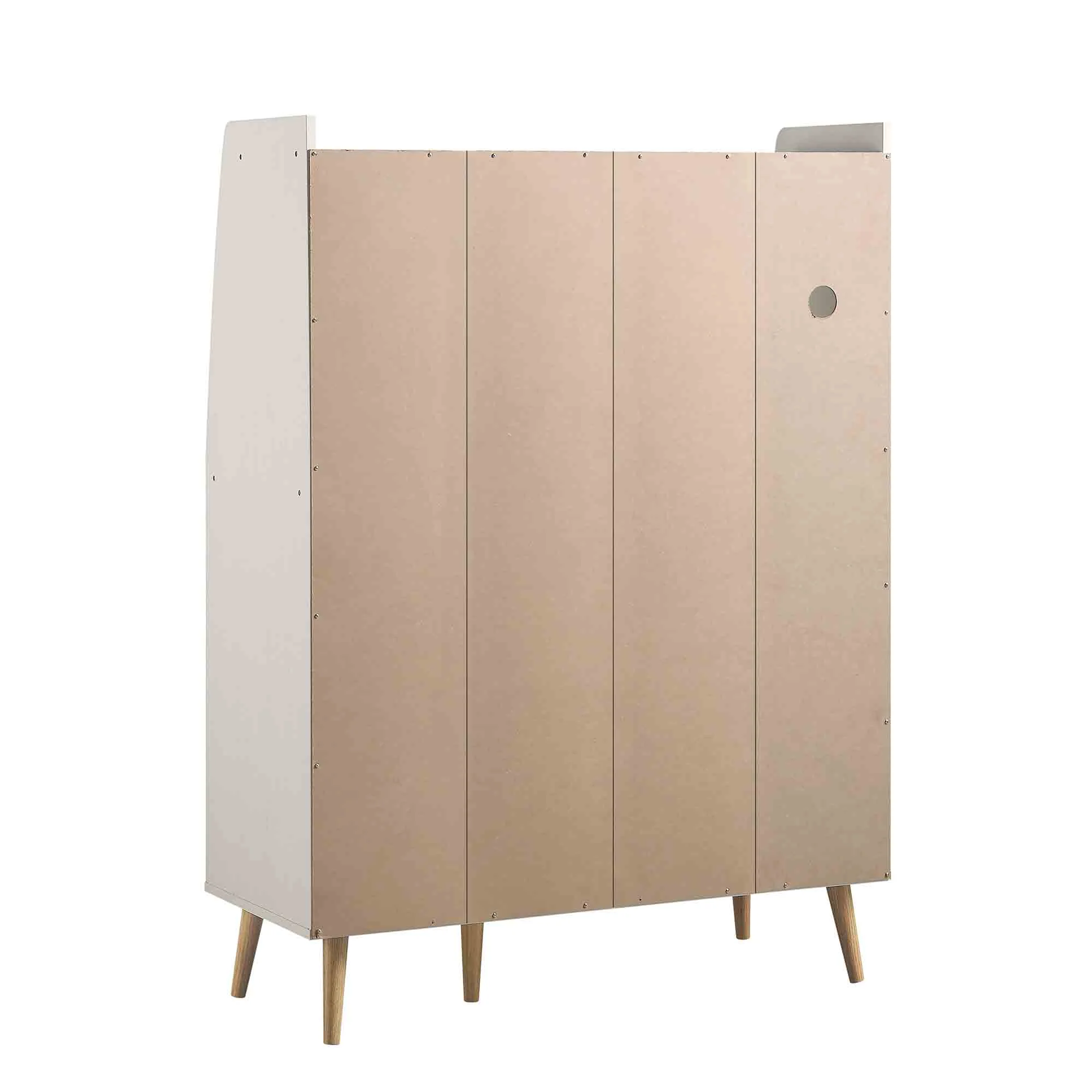 Frances Woven Rattan Kitchen Cabinet, White - Image 10