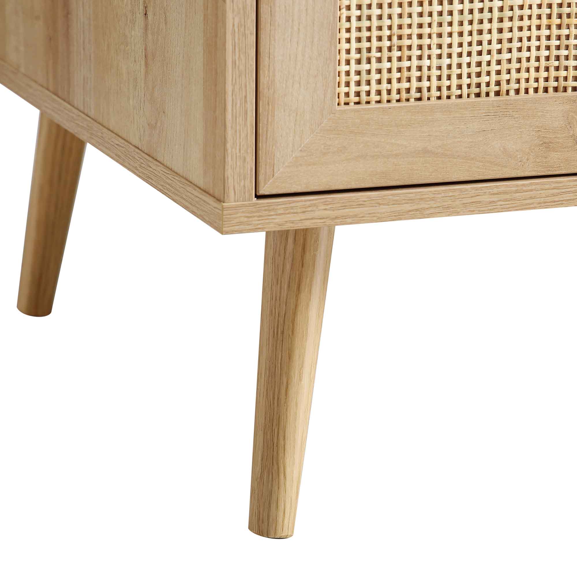 Frances Woven Rattan Compact Double Wardrobe, Natural - Image 12