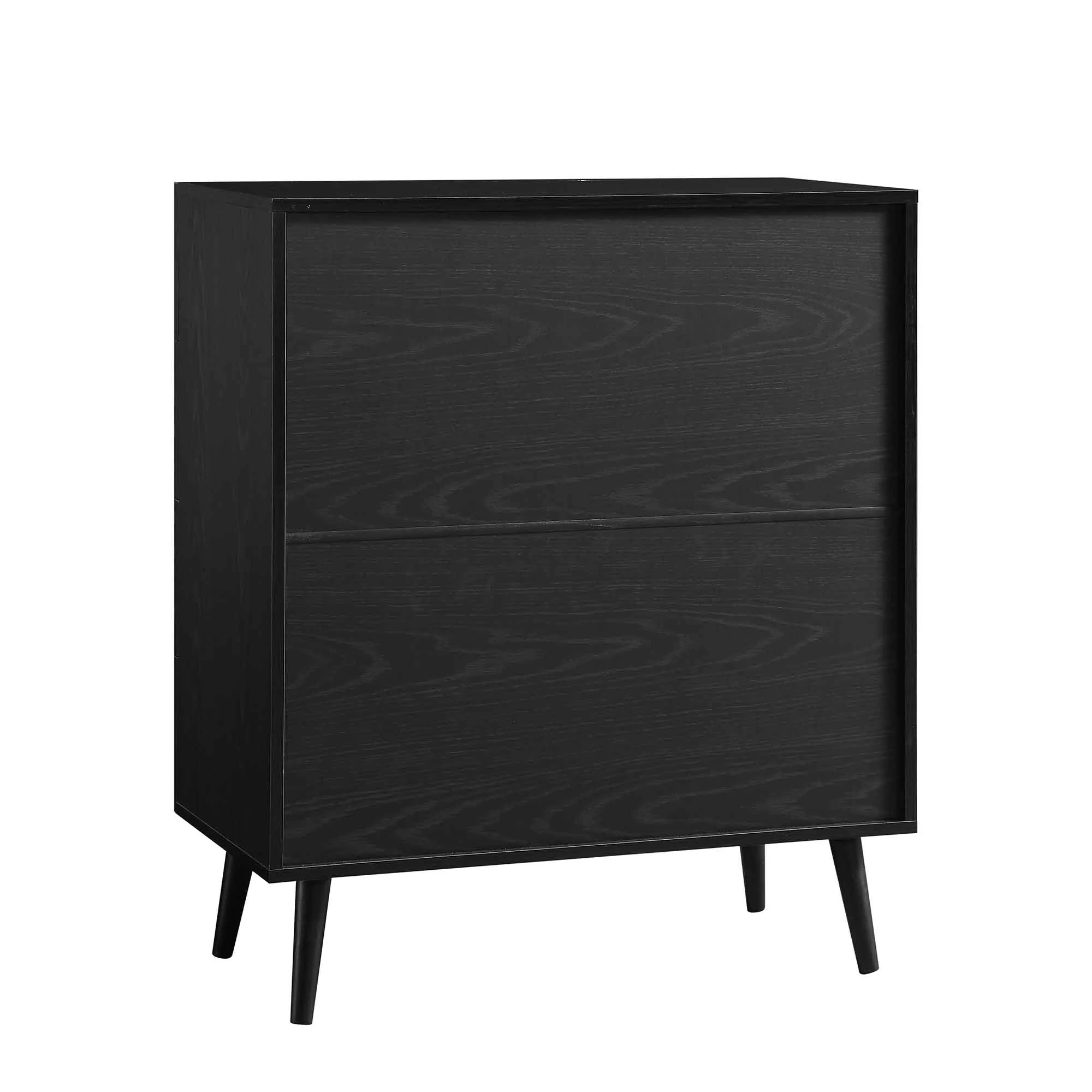 Frances Woven Rattan Tall Chest of 4 Drawers, Black - Image 10