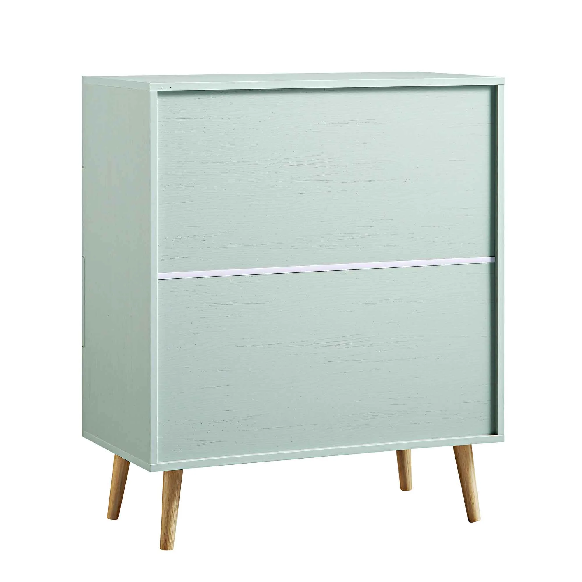 Frances Woven Rattan Tall Chest of 4 Drawers, Mint - Image 10