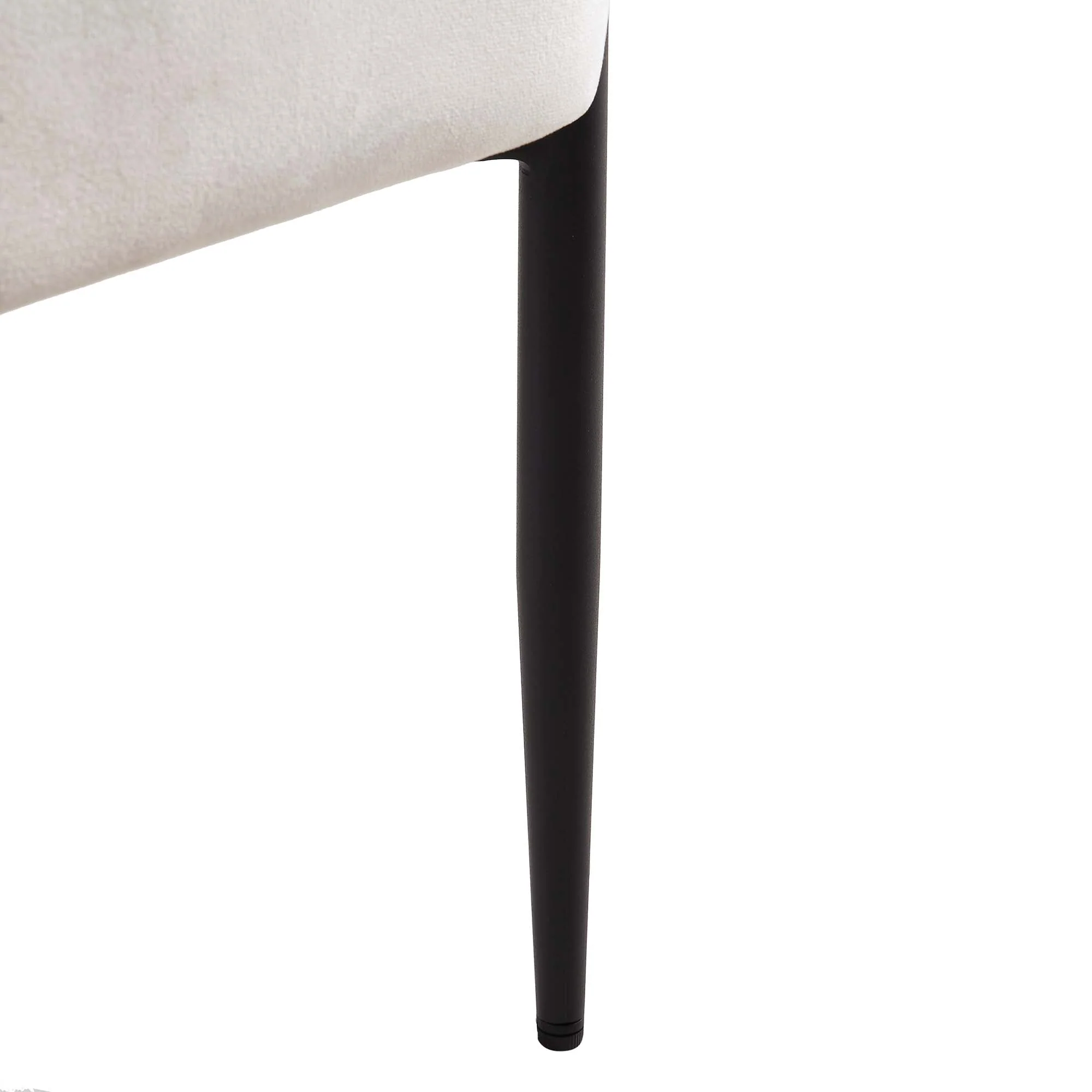 Fulbourn Champagne Velvet Dining Chair with Black Legs - Image 13