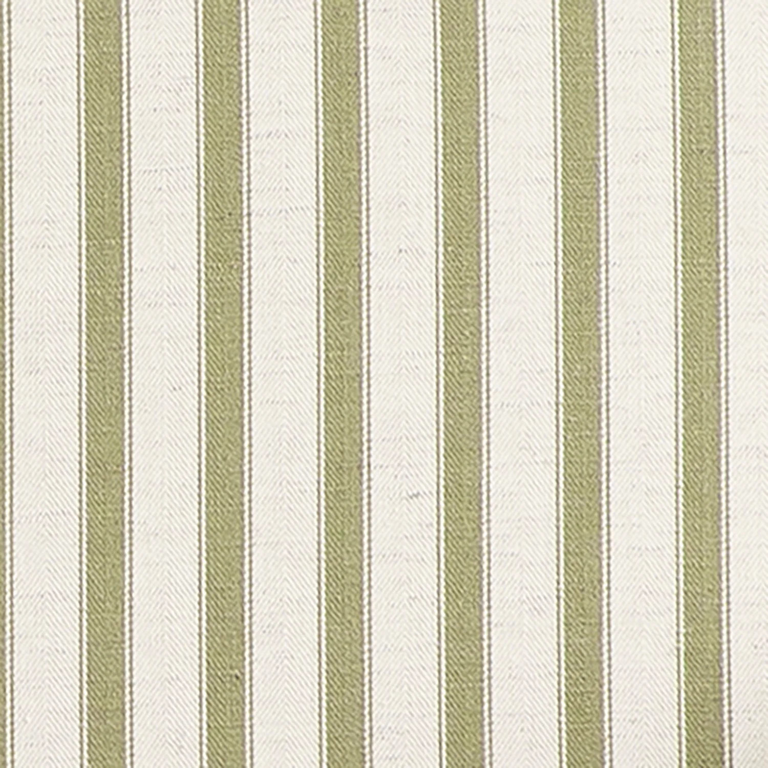 Fyne Sage Striped Linen Blend Natural Oak Armchair with Rattan Armrests - Image 15