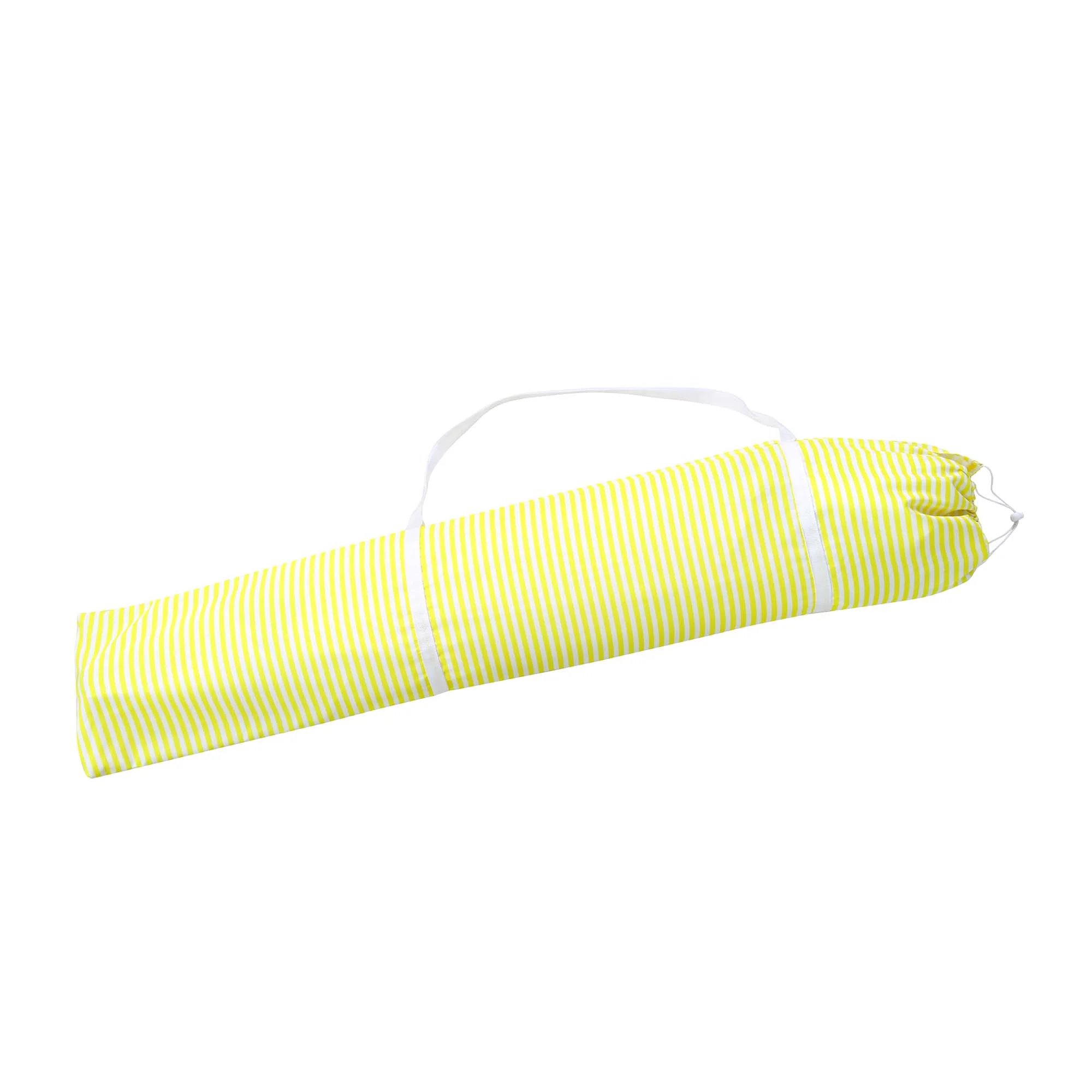 Gabriel Yellow and White Striped Fringed Cabana - Image 6