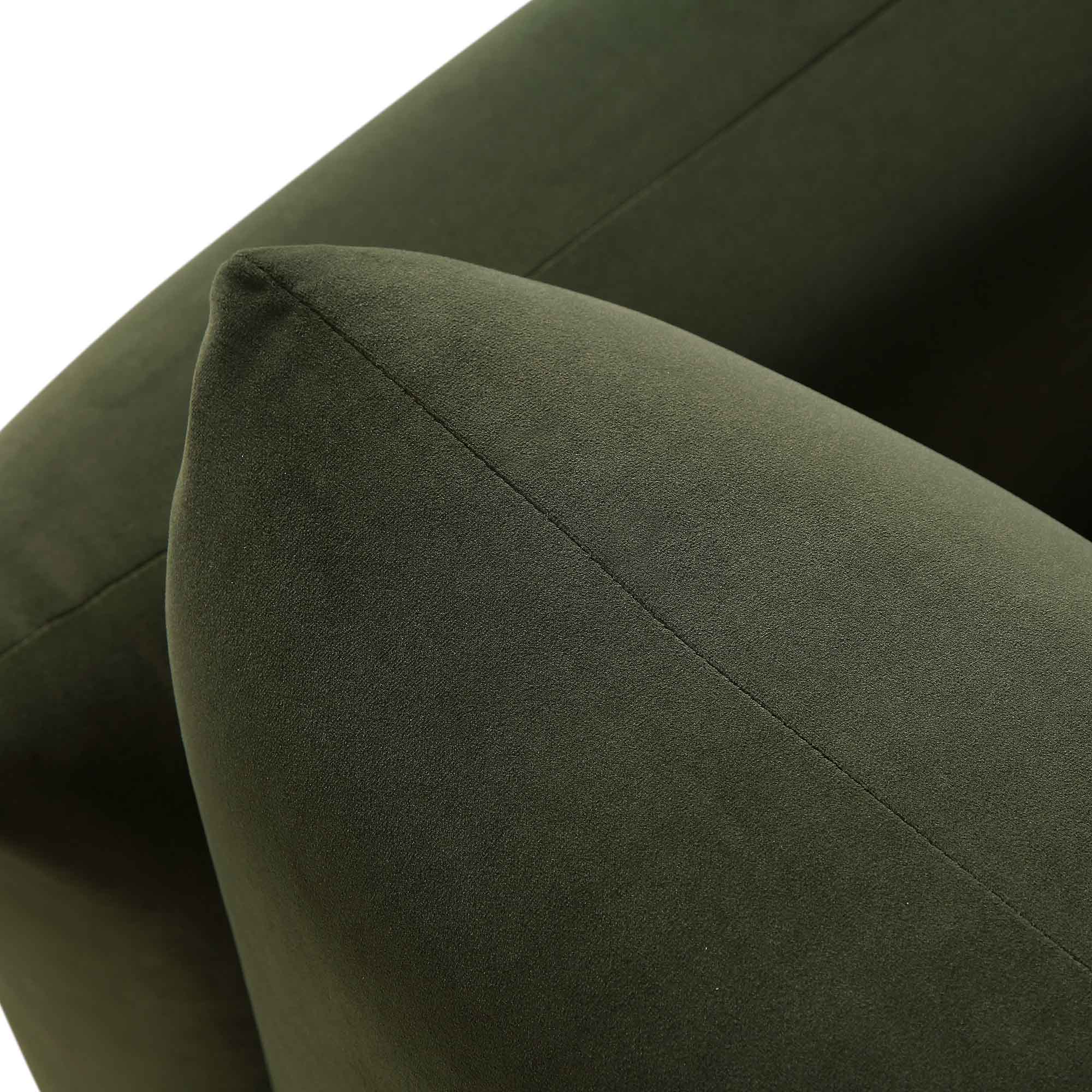 Gianni Armchair, Moss Green Velvet - Image 11