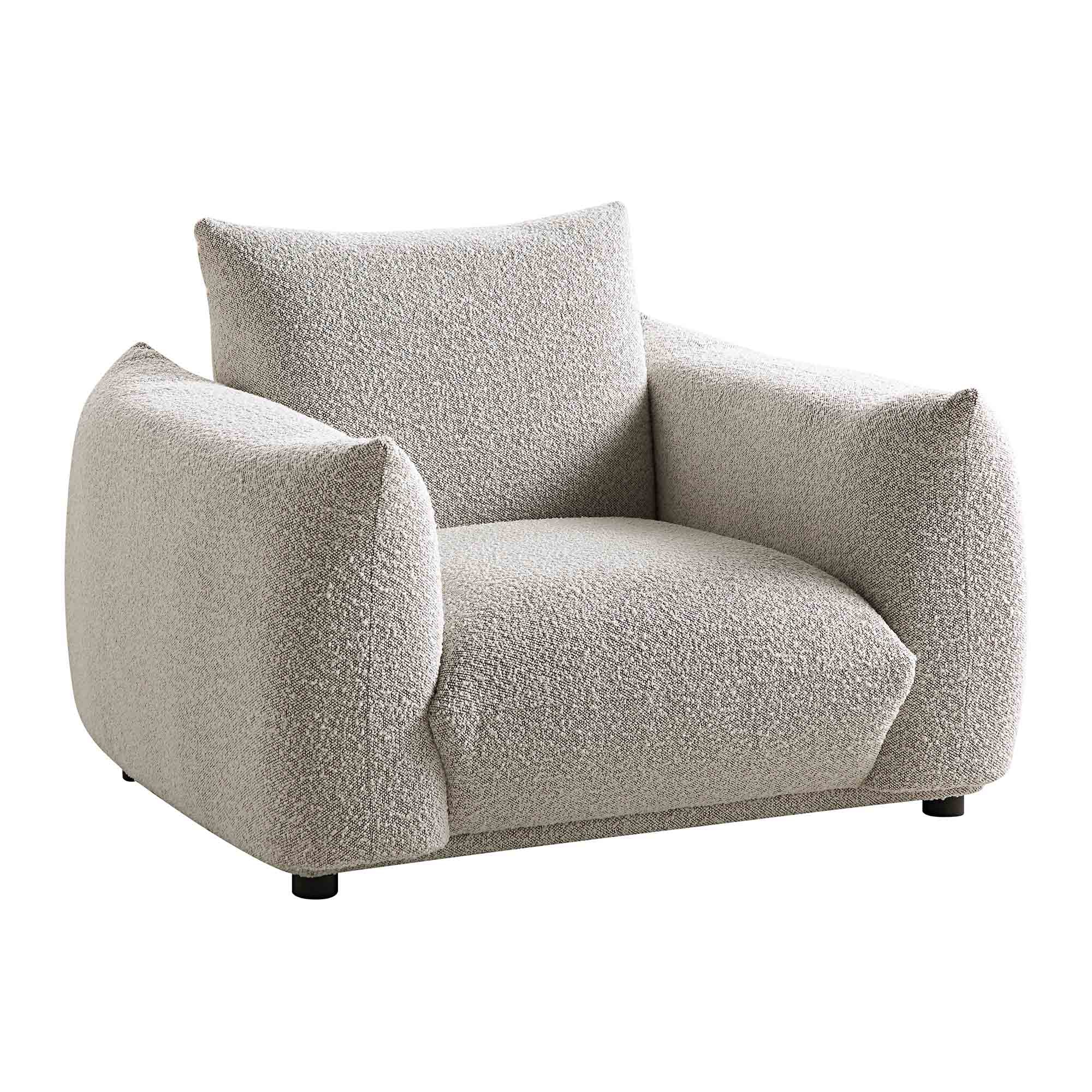 Gianni Armchair, Mist Grey Boucle - Image 6