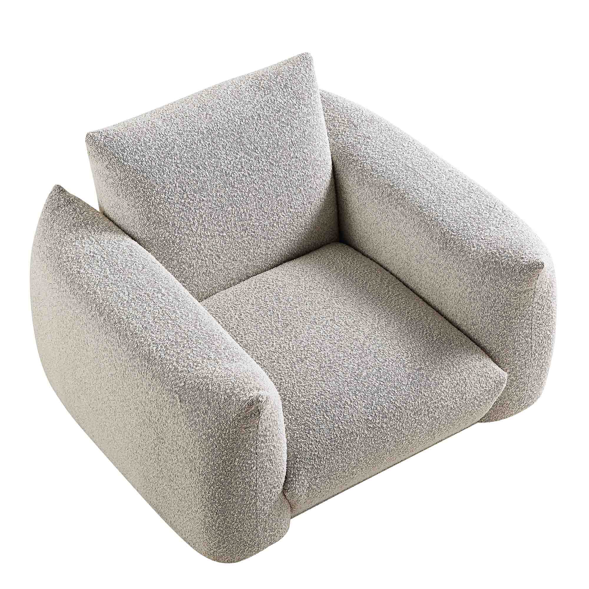Gianni Armchair, Mist Grey Boucle - Image 9