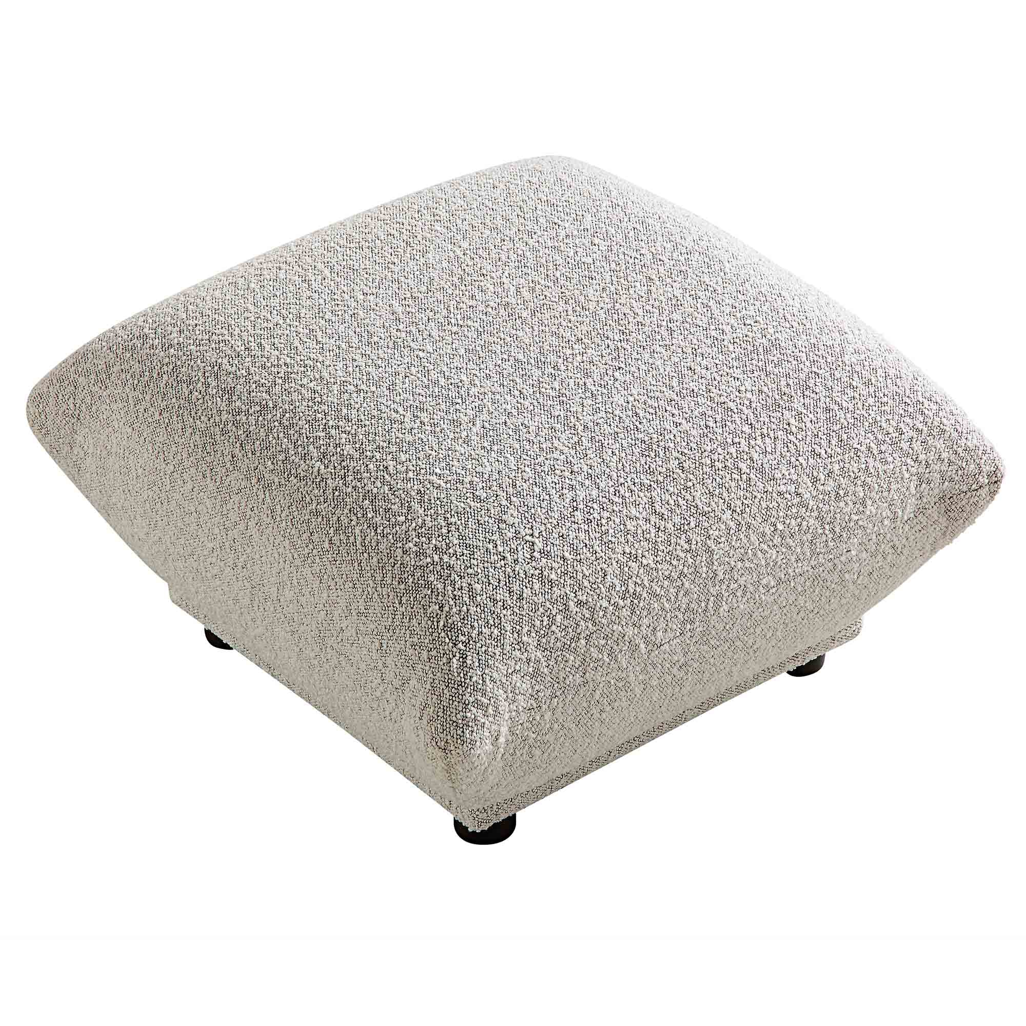 Gianni Pouffe, Mist Grey Boucle - Image 6