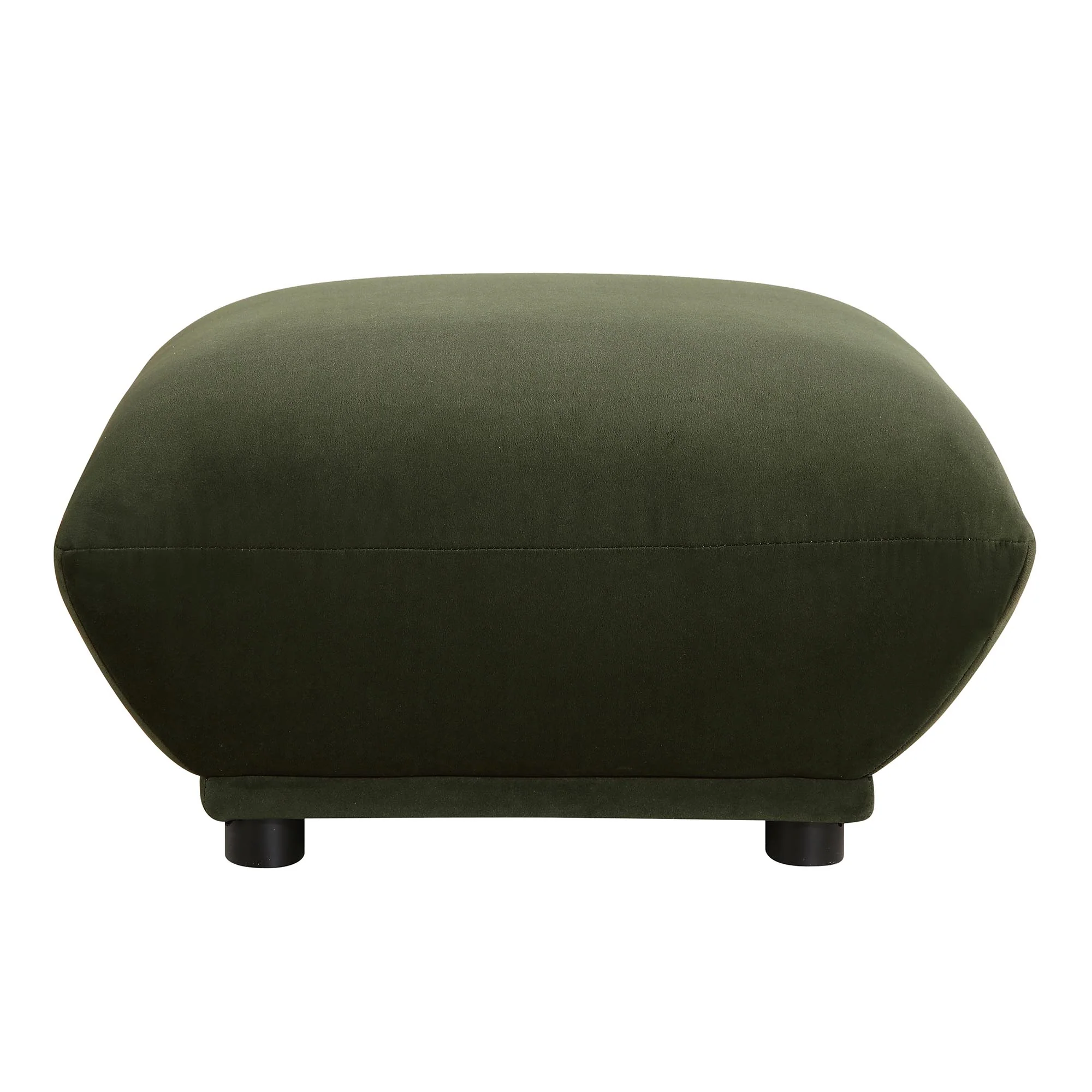 Gianni Pouffe, Moss Green Velvet - Image 3