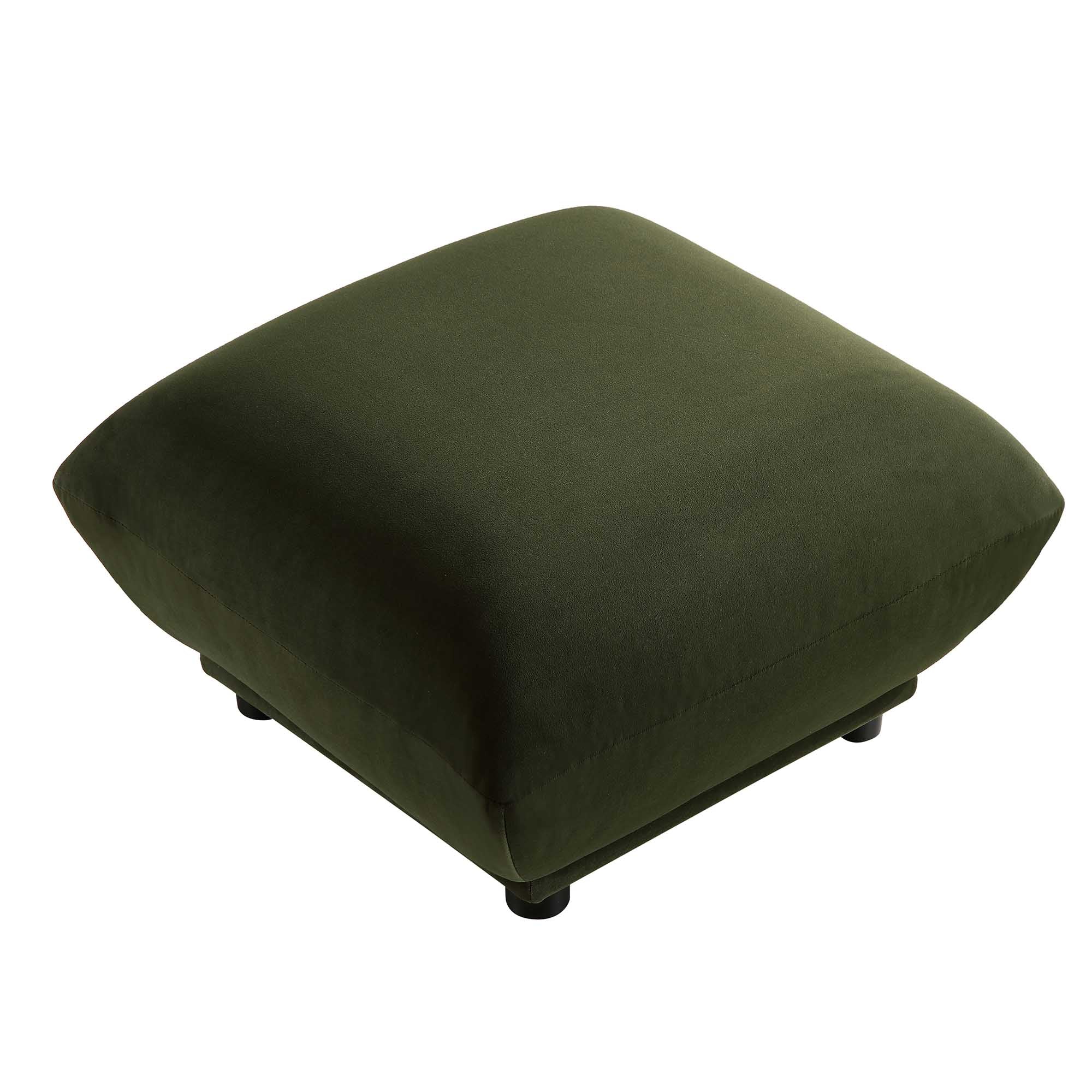 Gianni Pouffe, Moss Green Velvet - Image 6