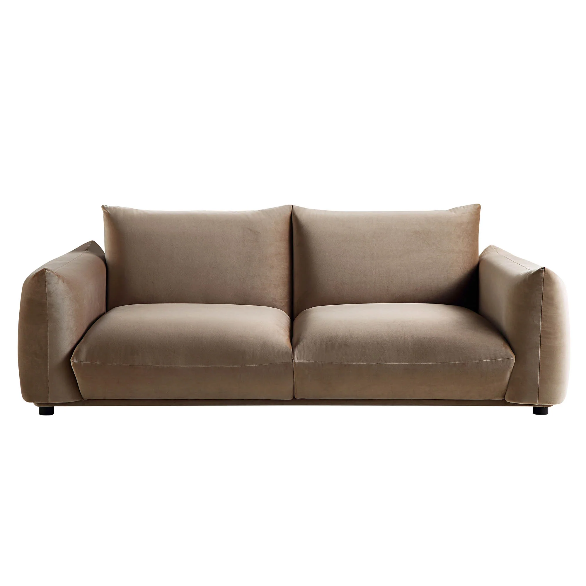 Gianni Three Seater Sofa, Mink Velvet - Image 4
